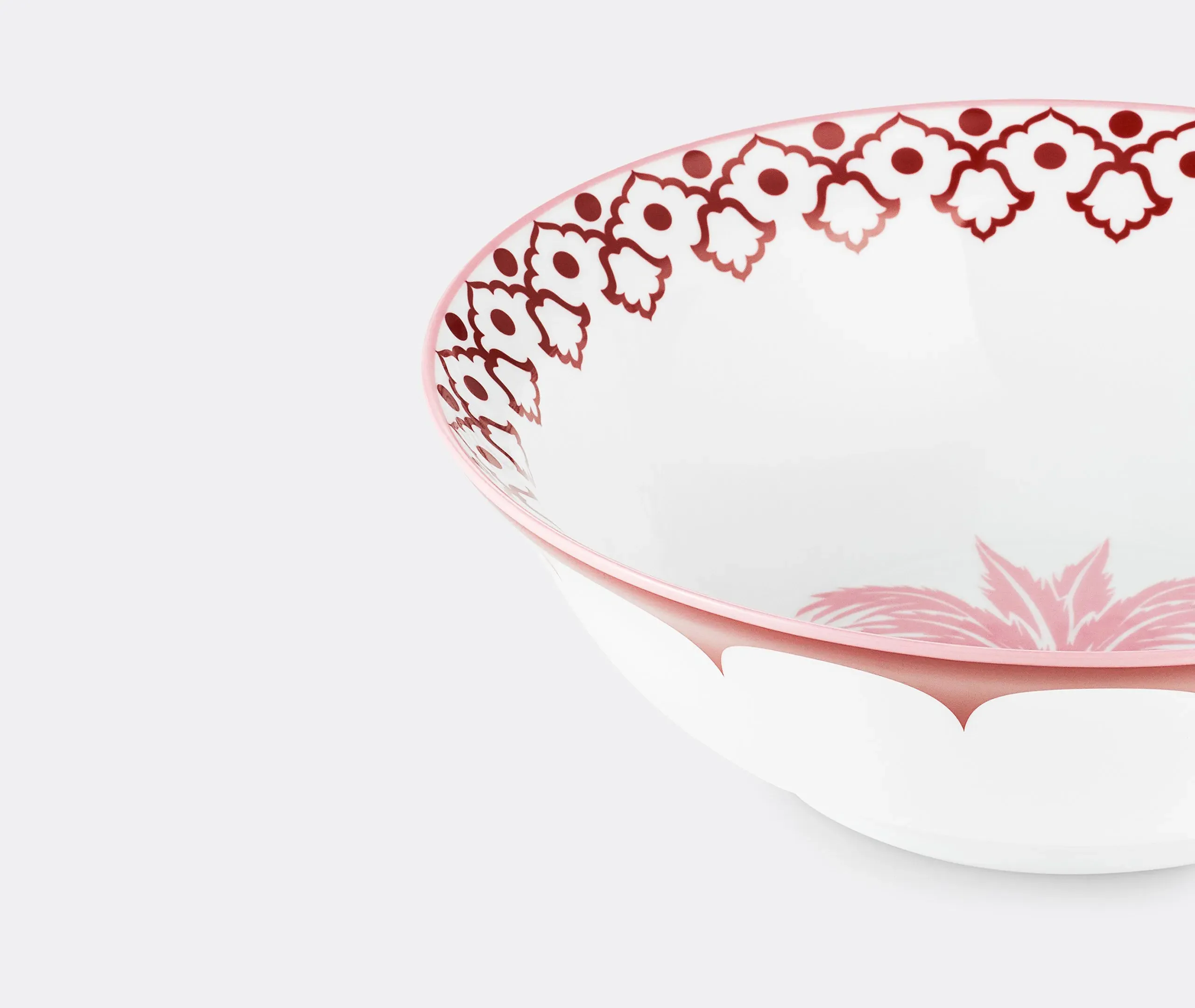 Salad Bowl with Pineapple Emblem - Multicolor