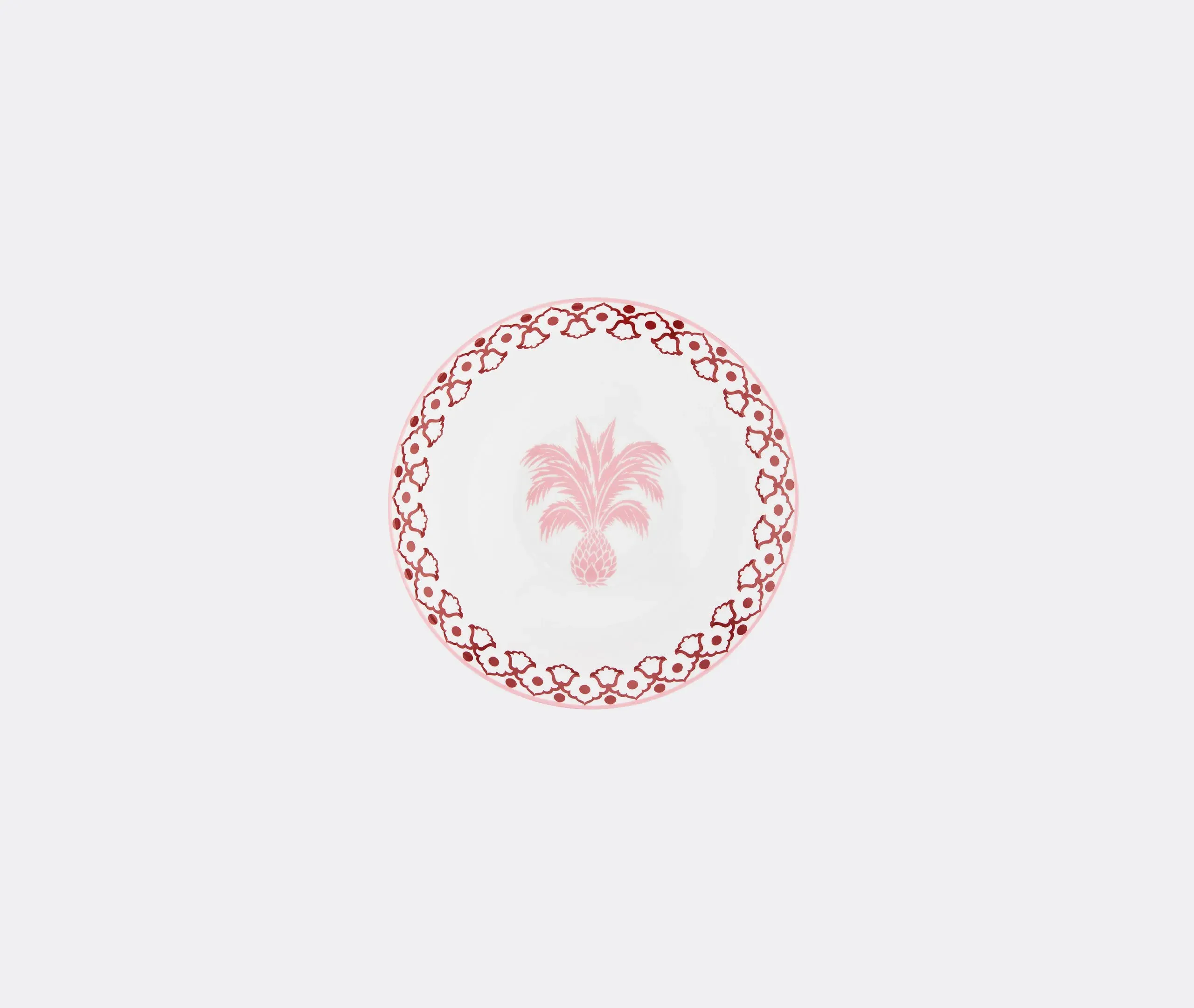 Salad Bowl with Pineapple Emblem - Multicolor