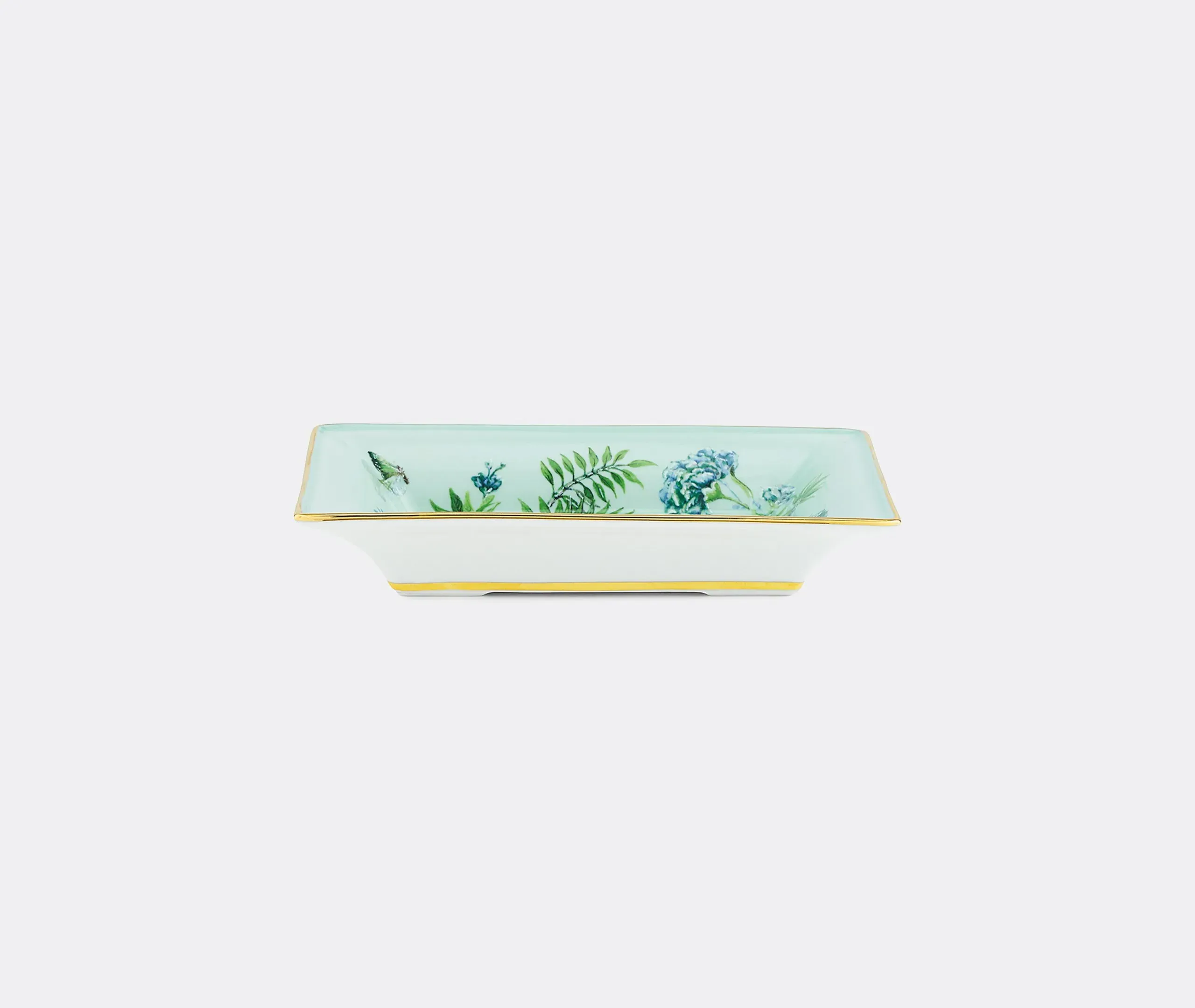 Serving Tray - Green, Porcelain