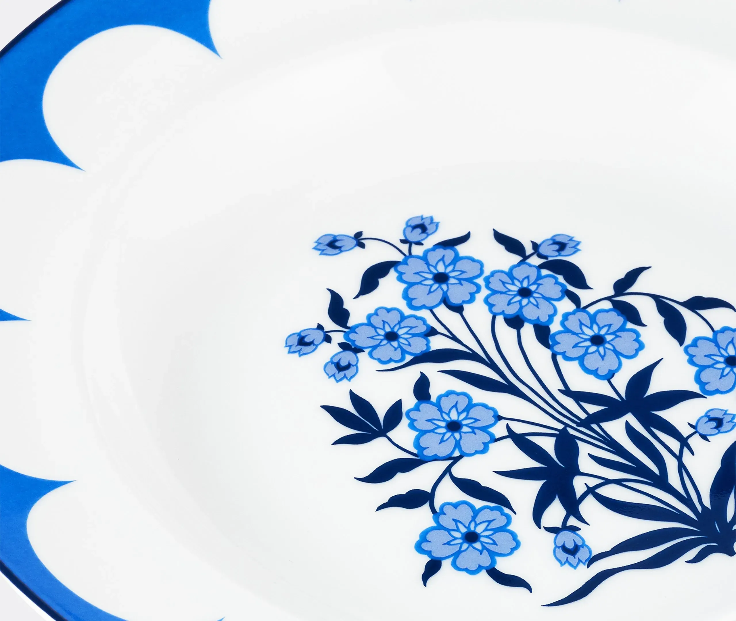 Soup Plate Set of 2 - Blue, Ceramic