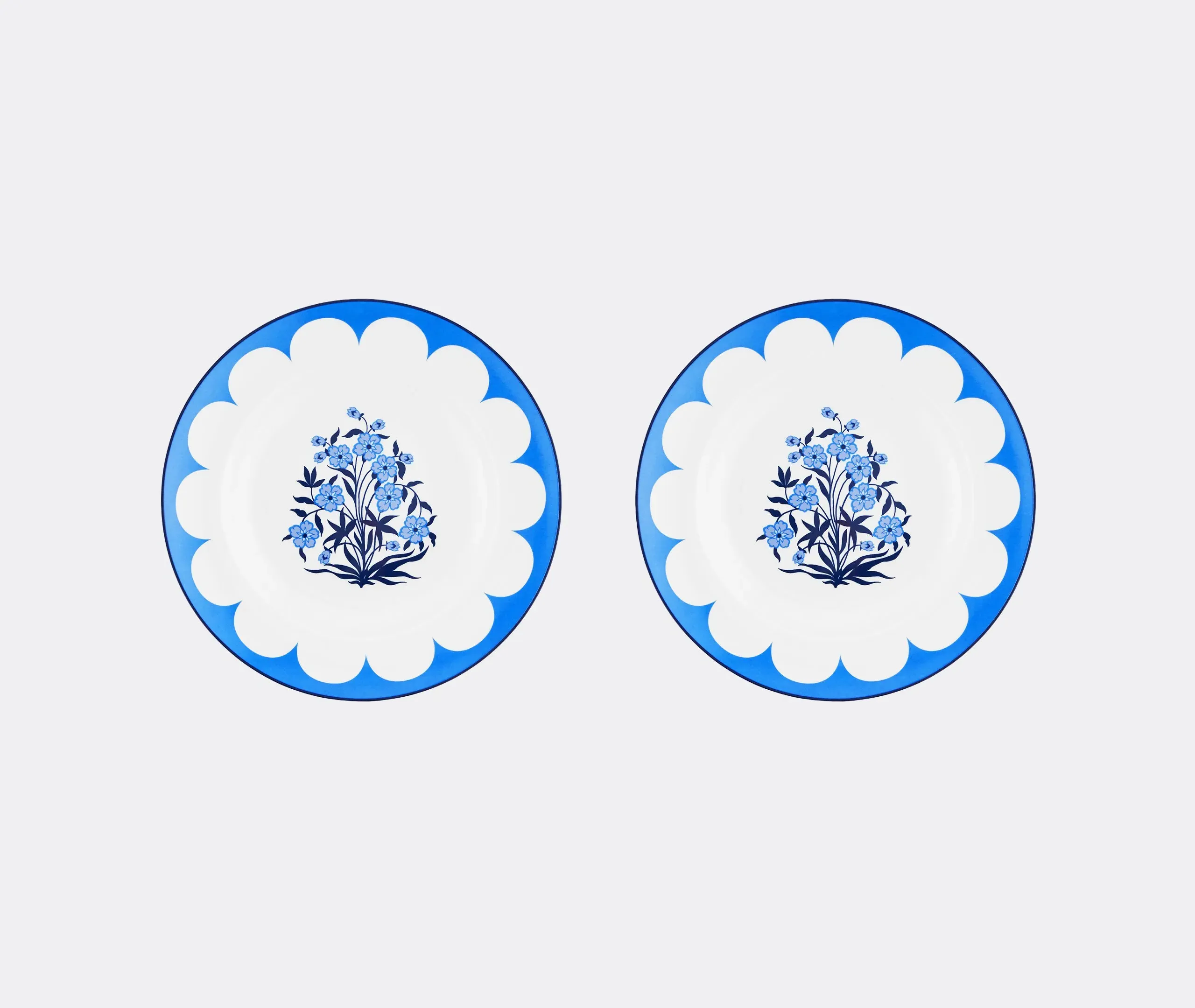 Soup Plate Set of 2 - Blue, Ceramic image