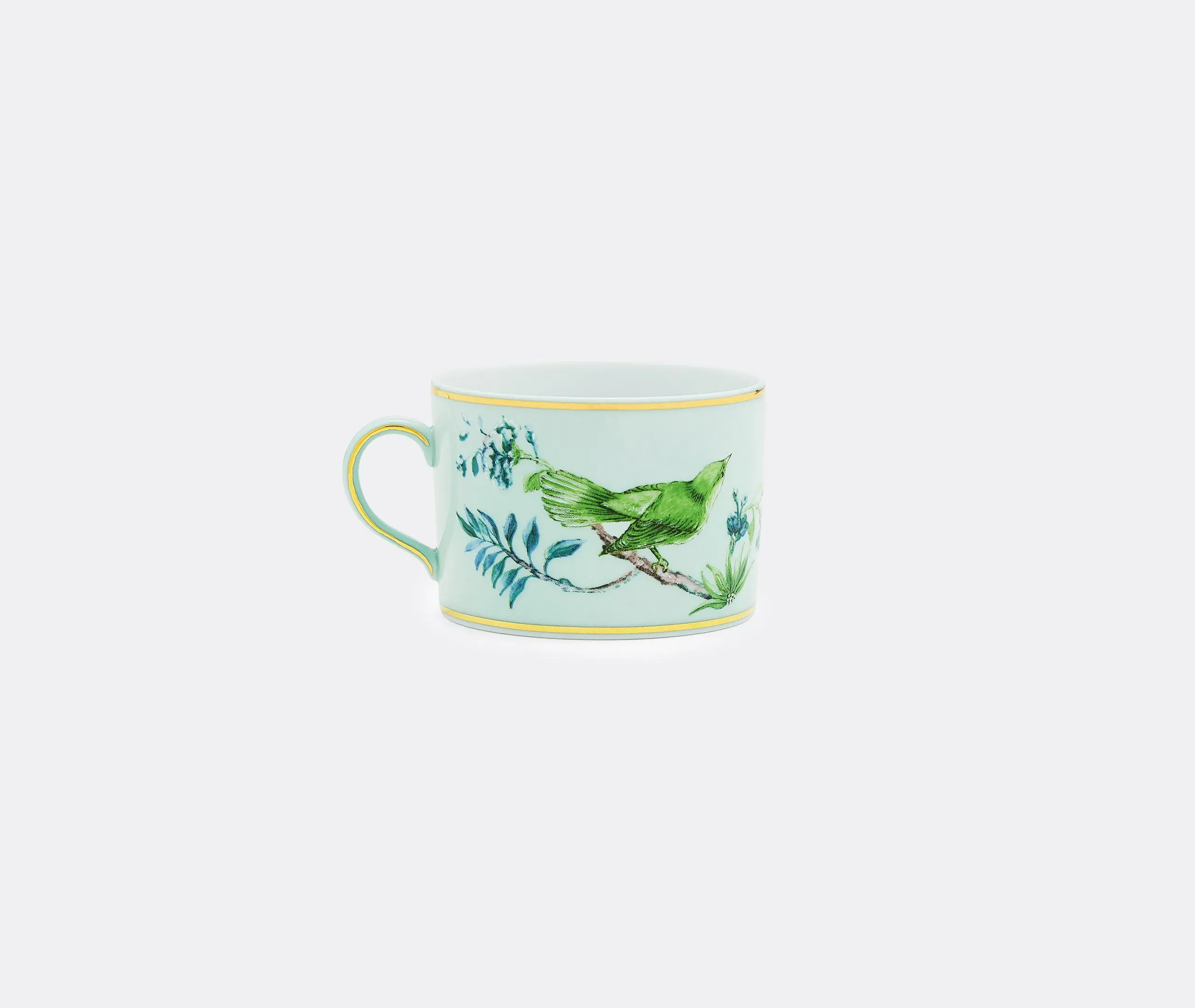 Teacup and Saucer Set - Green, Porcelain