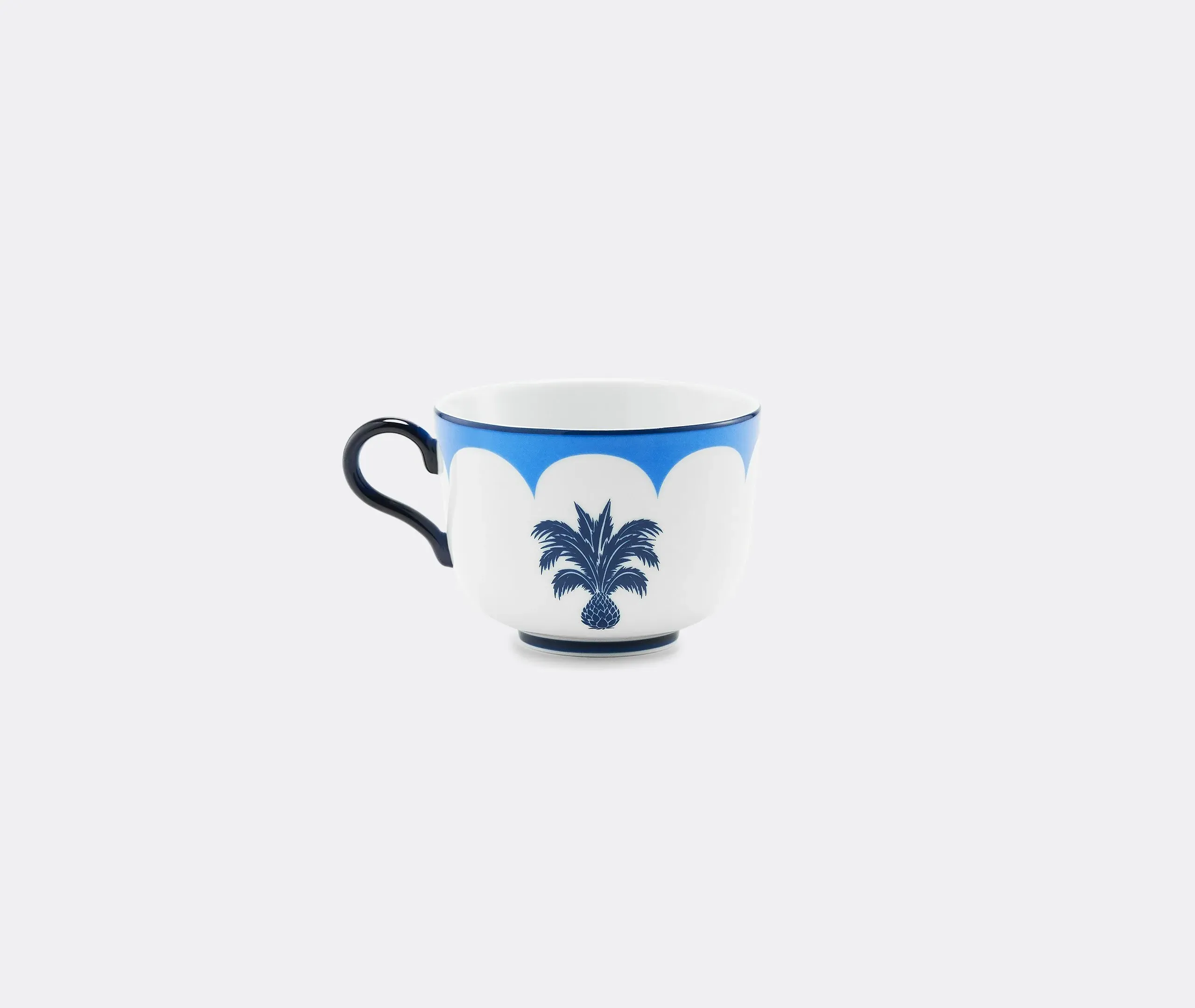 Teacup and Saucer Set of 2 - Blue, Porcelain