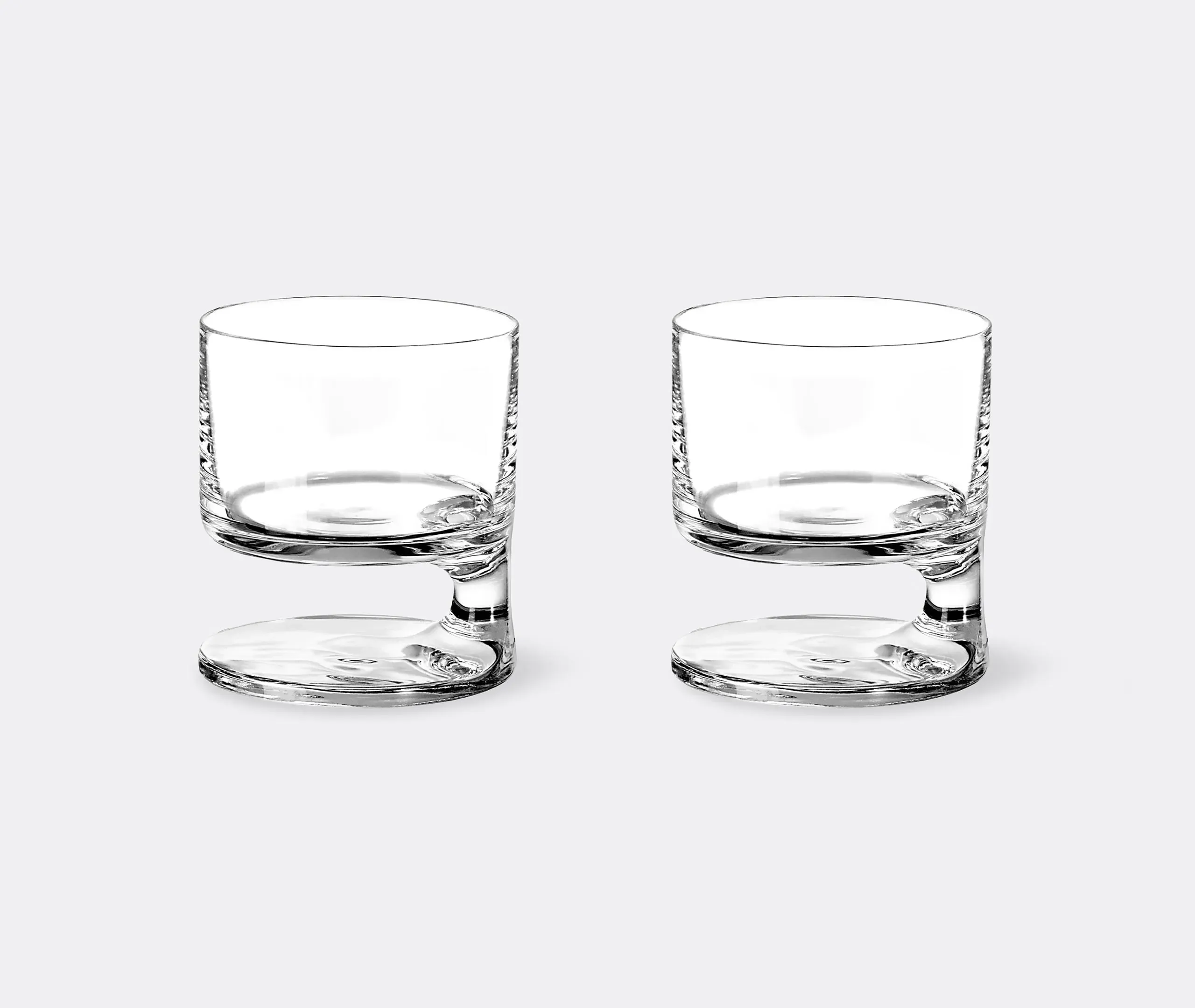 Arnolfo di Cambio Smoke Old Fashioned Tumbler Glasses, Set of Two - Clear Crystal product