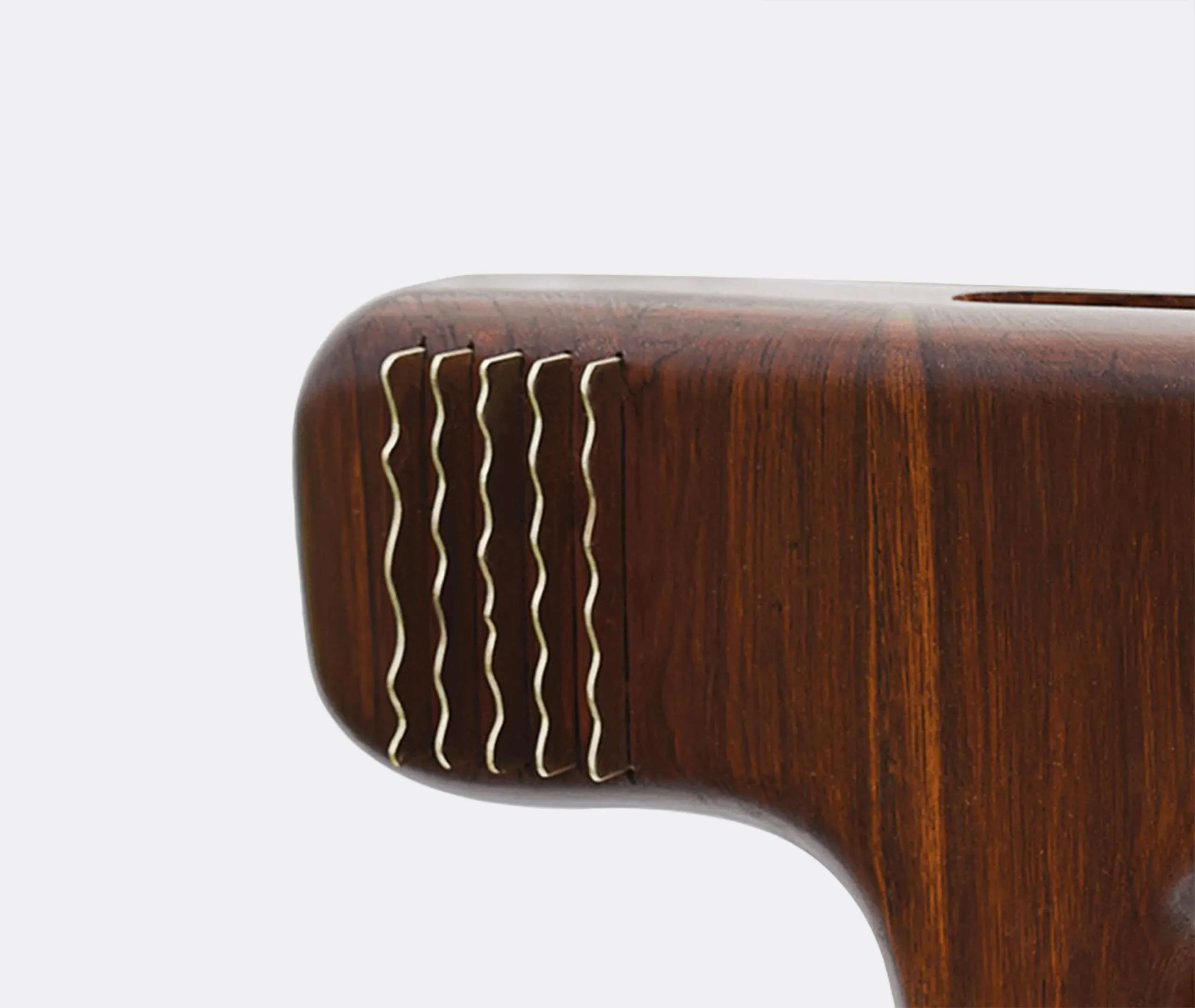 Sculptural Vase 03 - Natural, Teak Wood