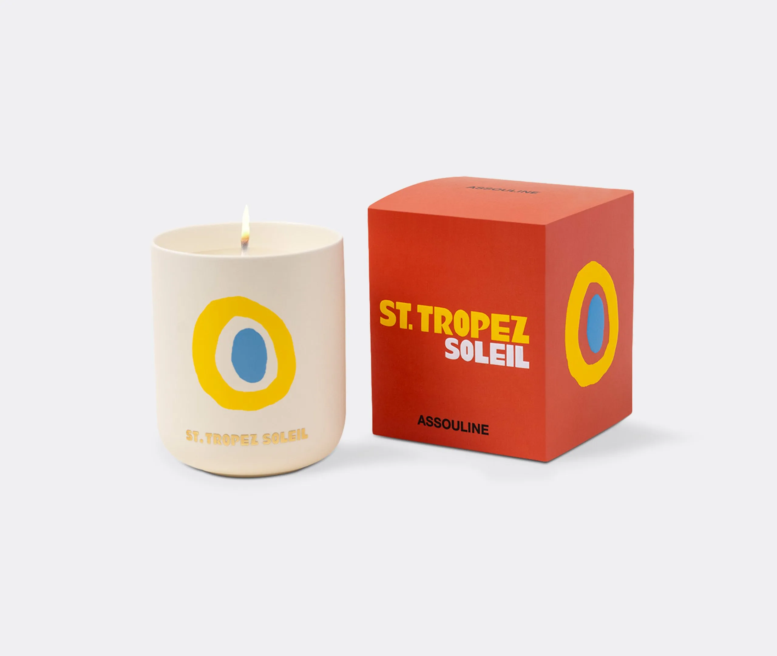 St Tropez Travel Candle 50hr Burn - White, Ceramic