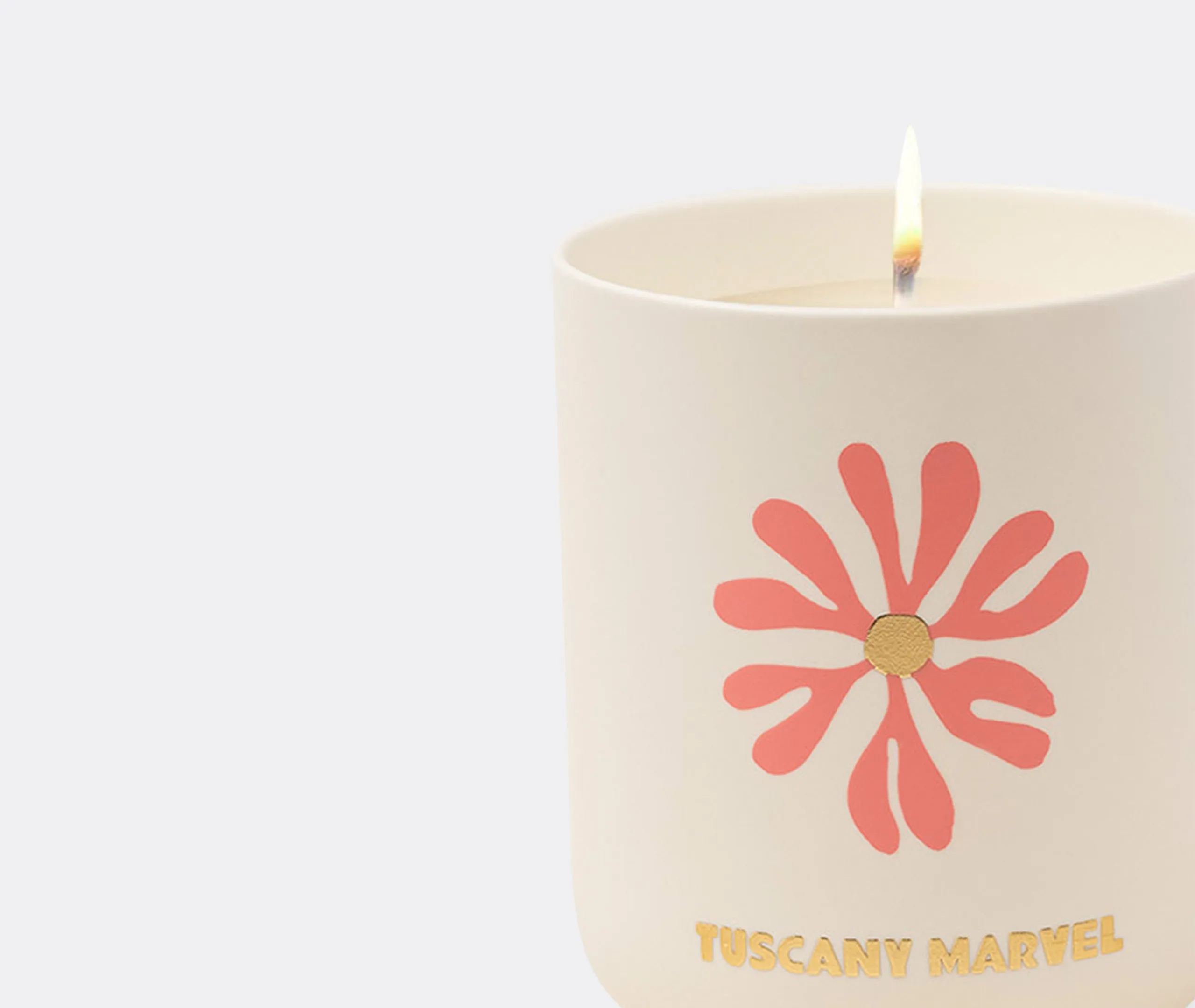 Tuscany Travel Candle - White, Ceramic