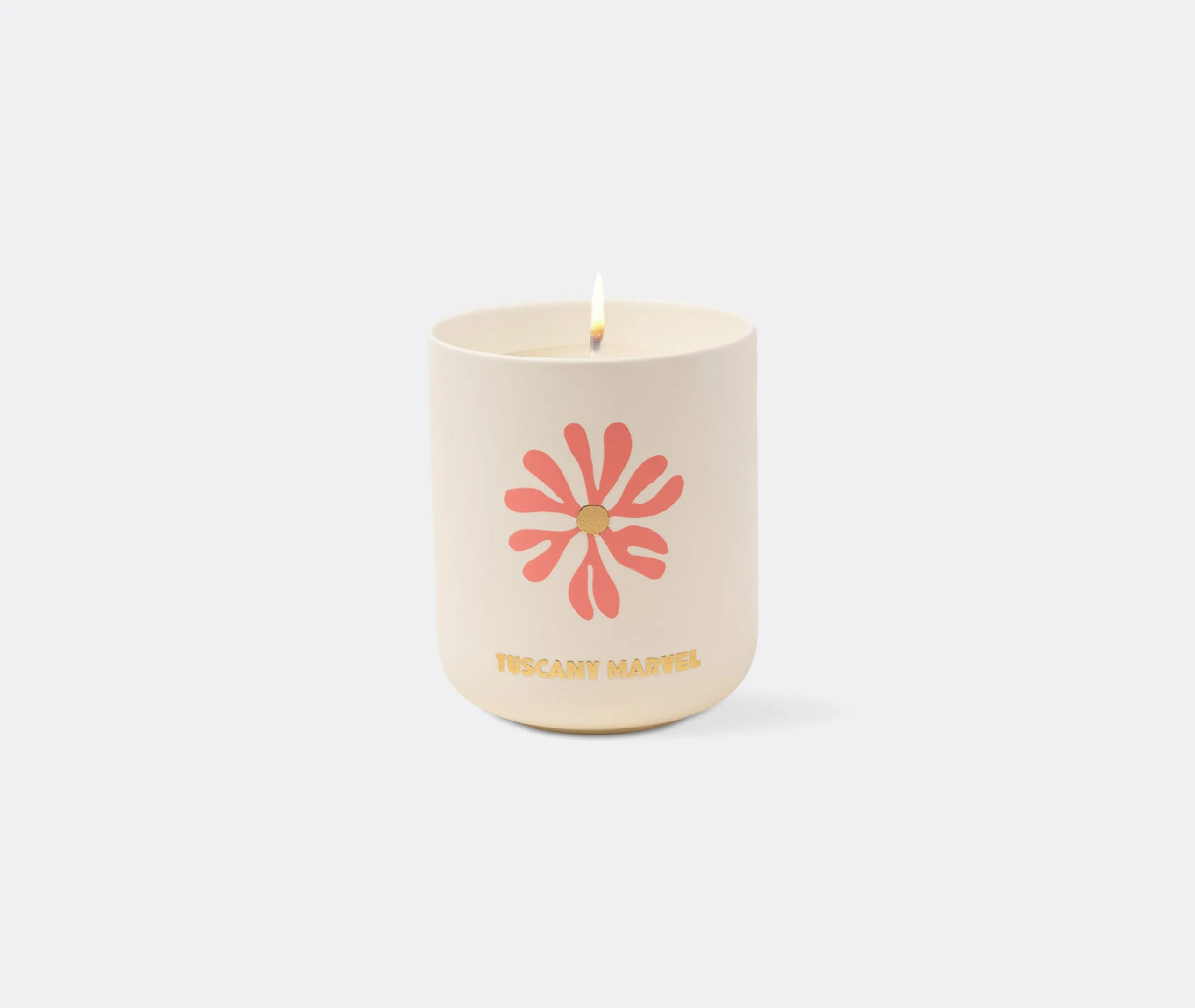 Tuscany Travel Candle - White, Ceramic