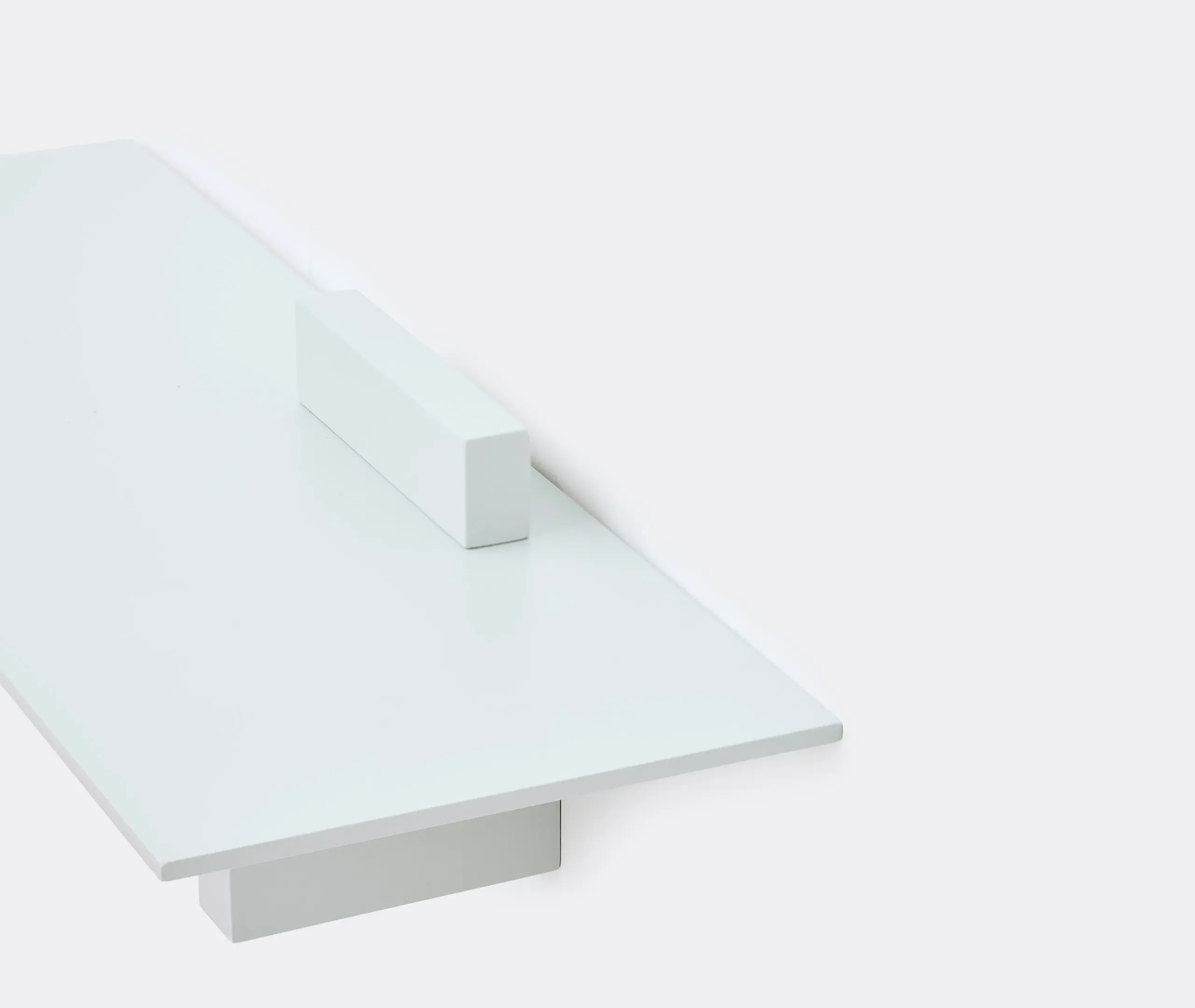Two-Part Display Shelf - Light Grey