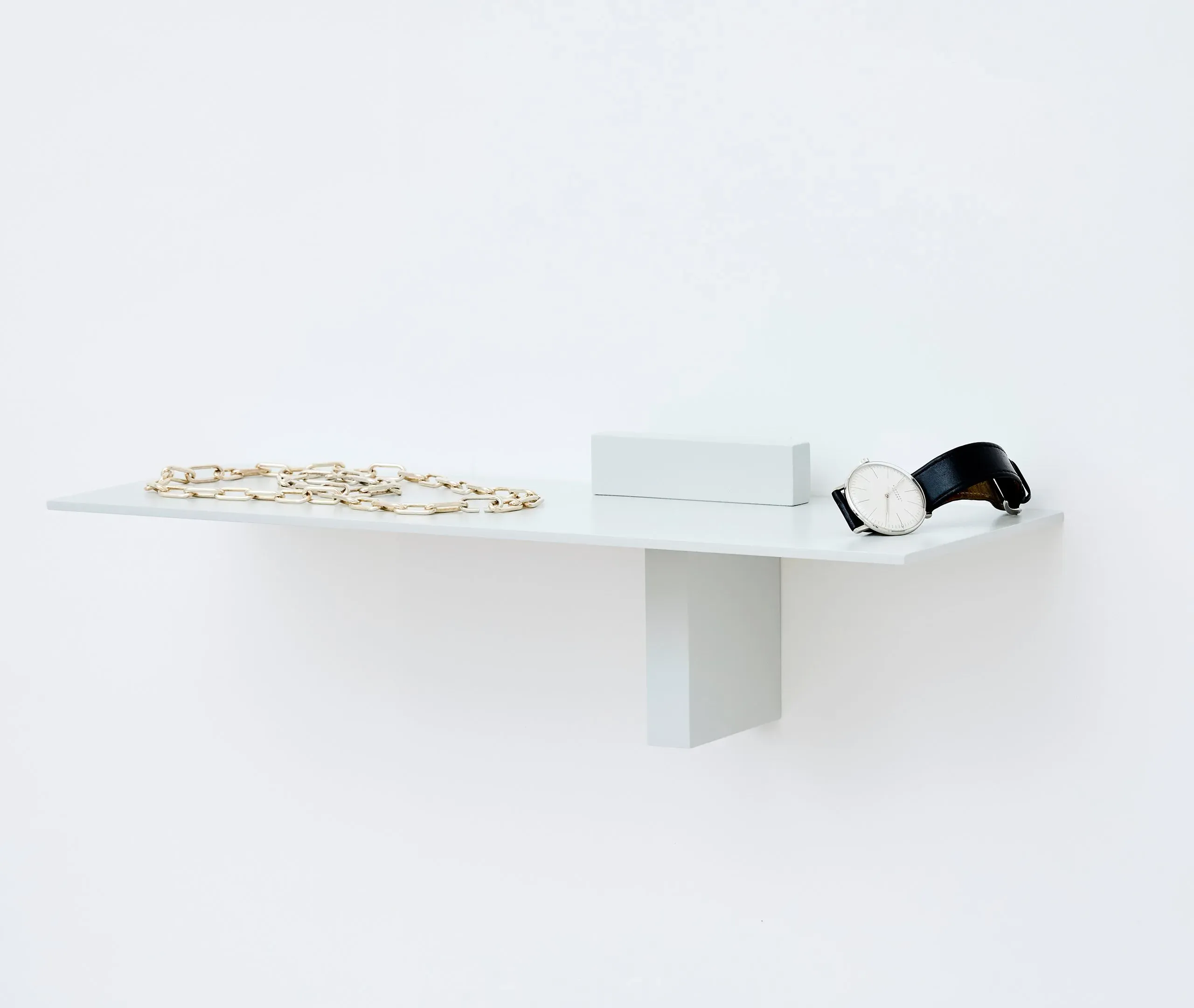 Two-Part Display Shelf - Light Grey