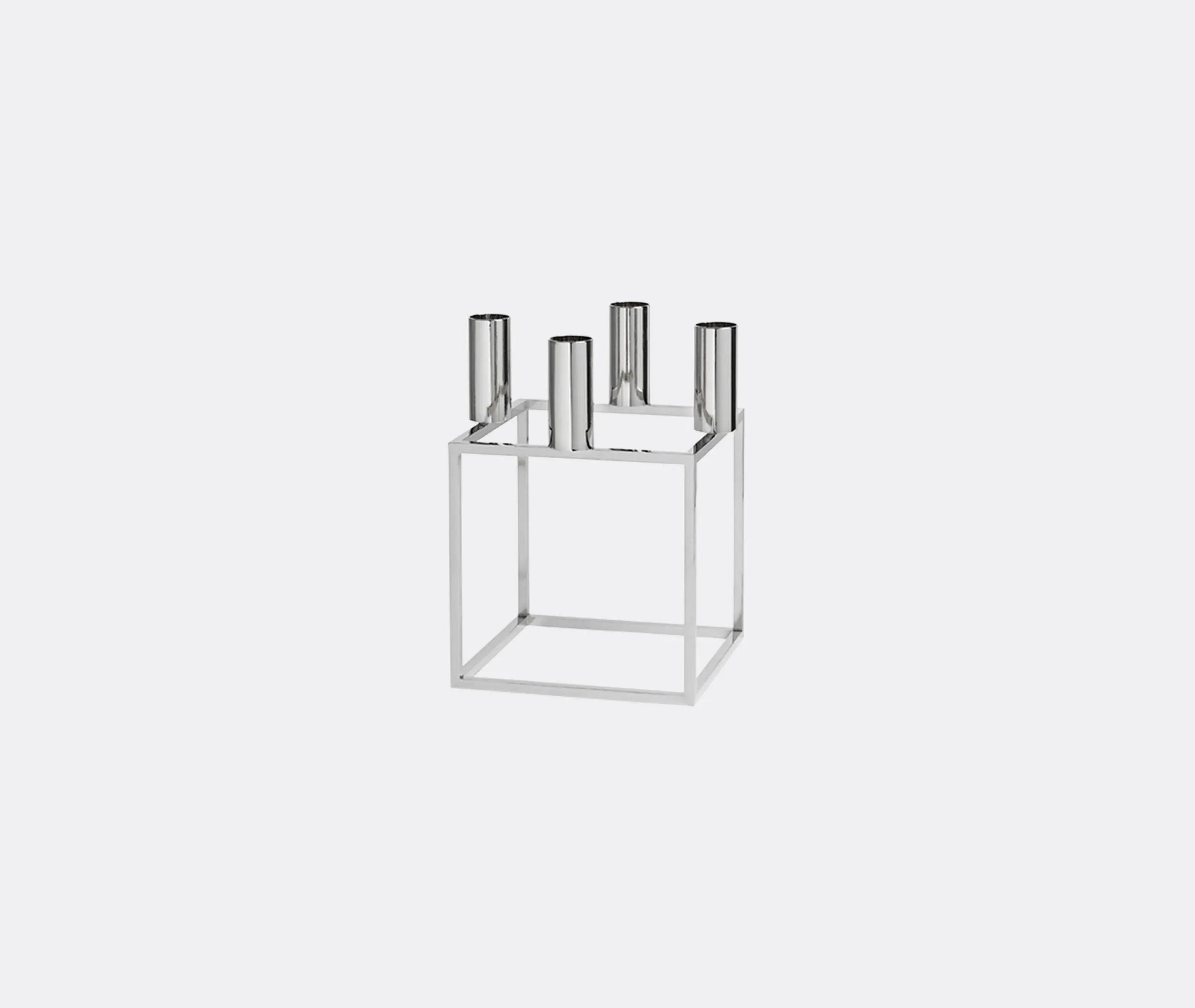4-Piece Candleholder Set - Nickel, Metal