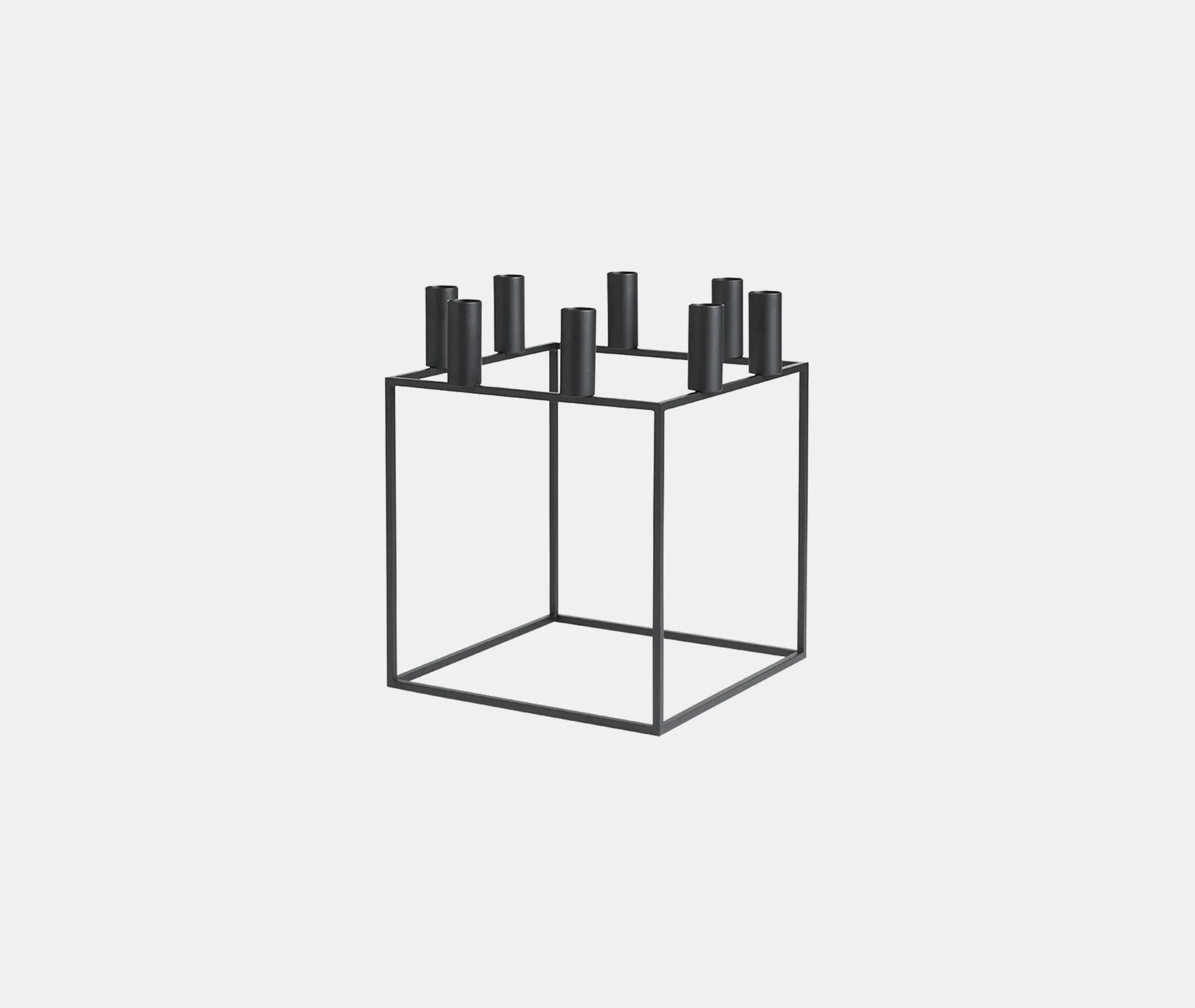 8-Piece Candleholder Set - Black, Metal image