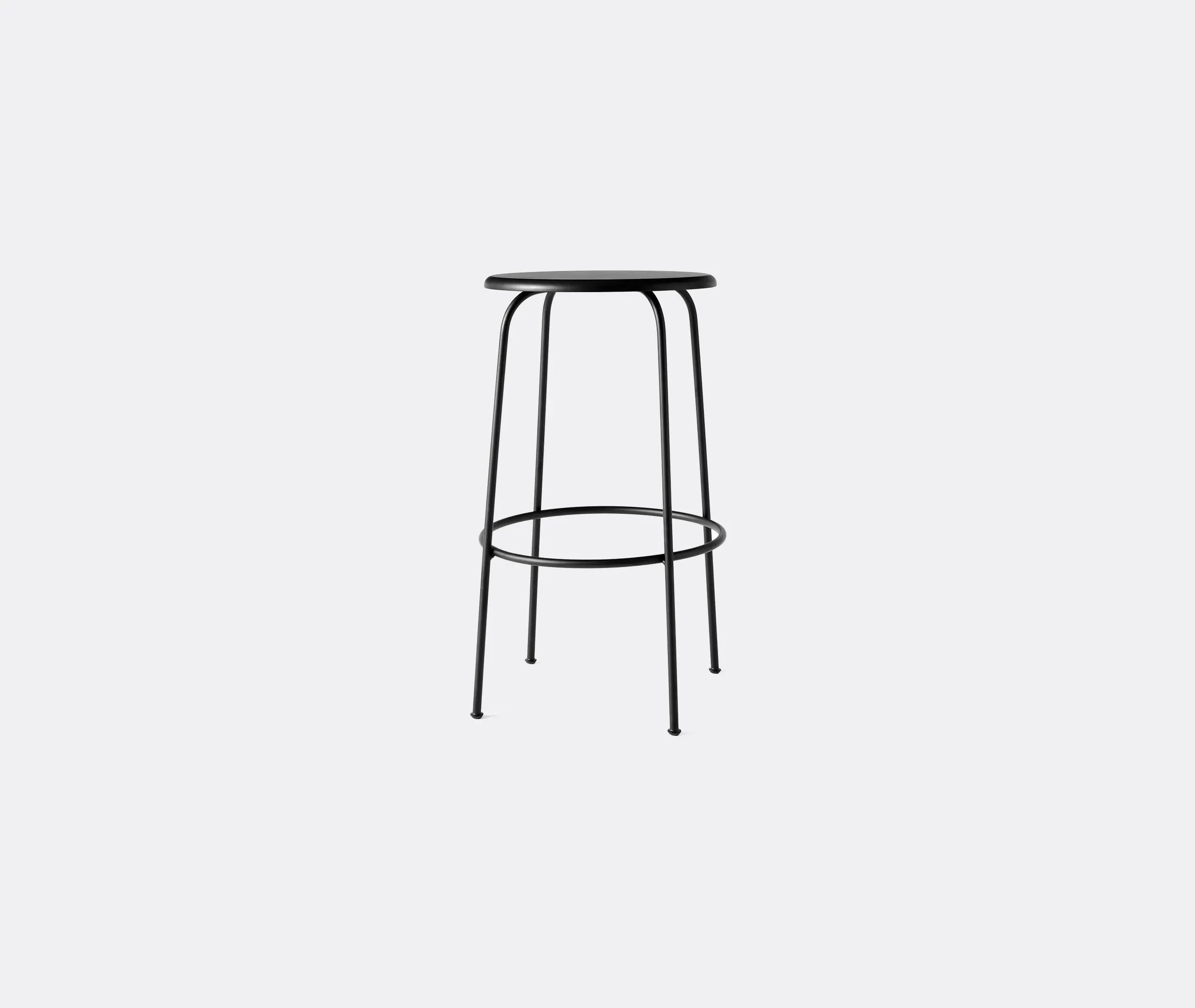 Afteroom Bar Stool - Black, Steel