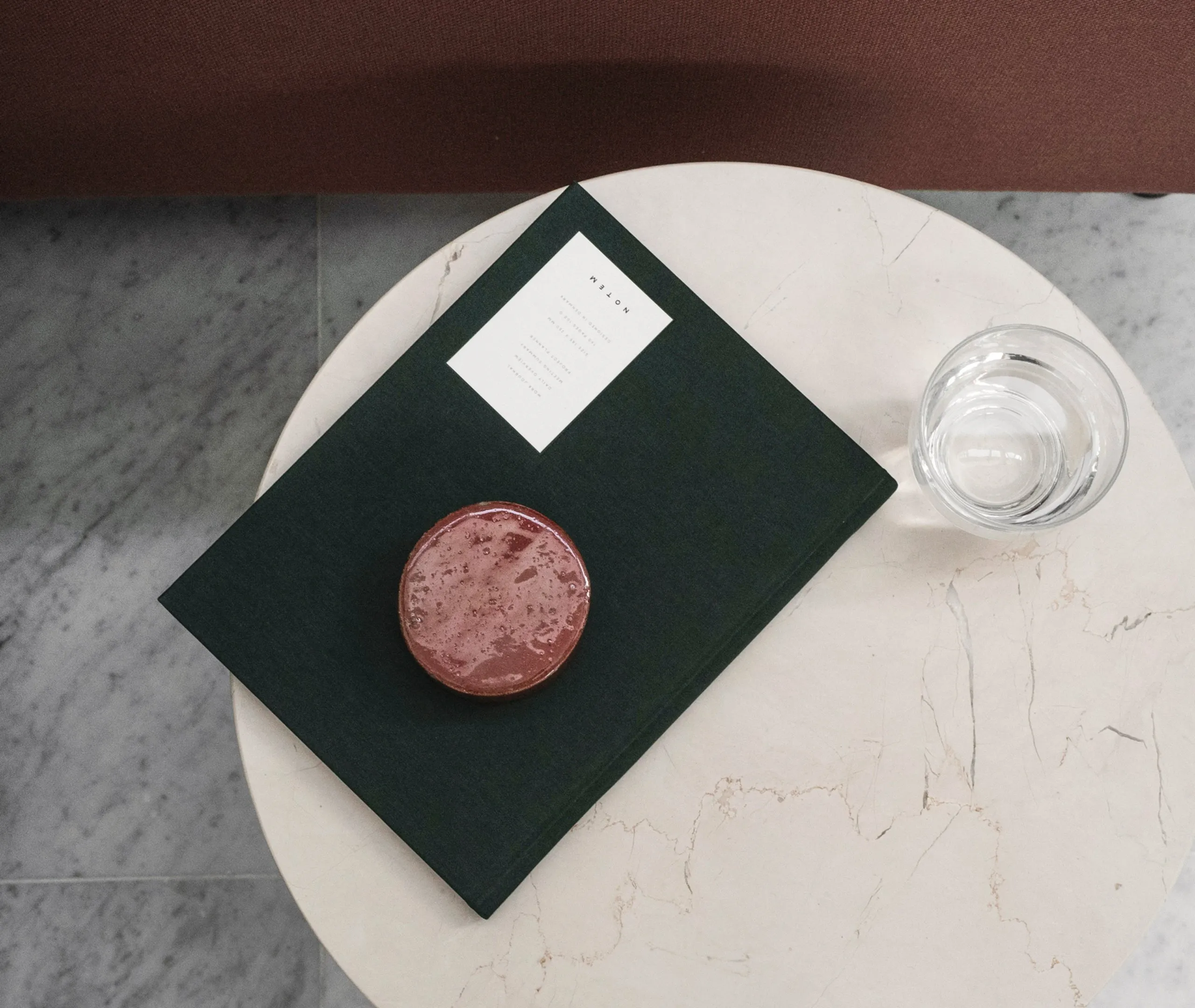 Androgyne Table Top - Ivory, Marble