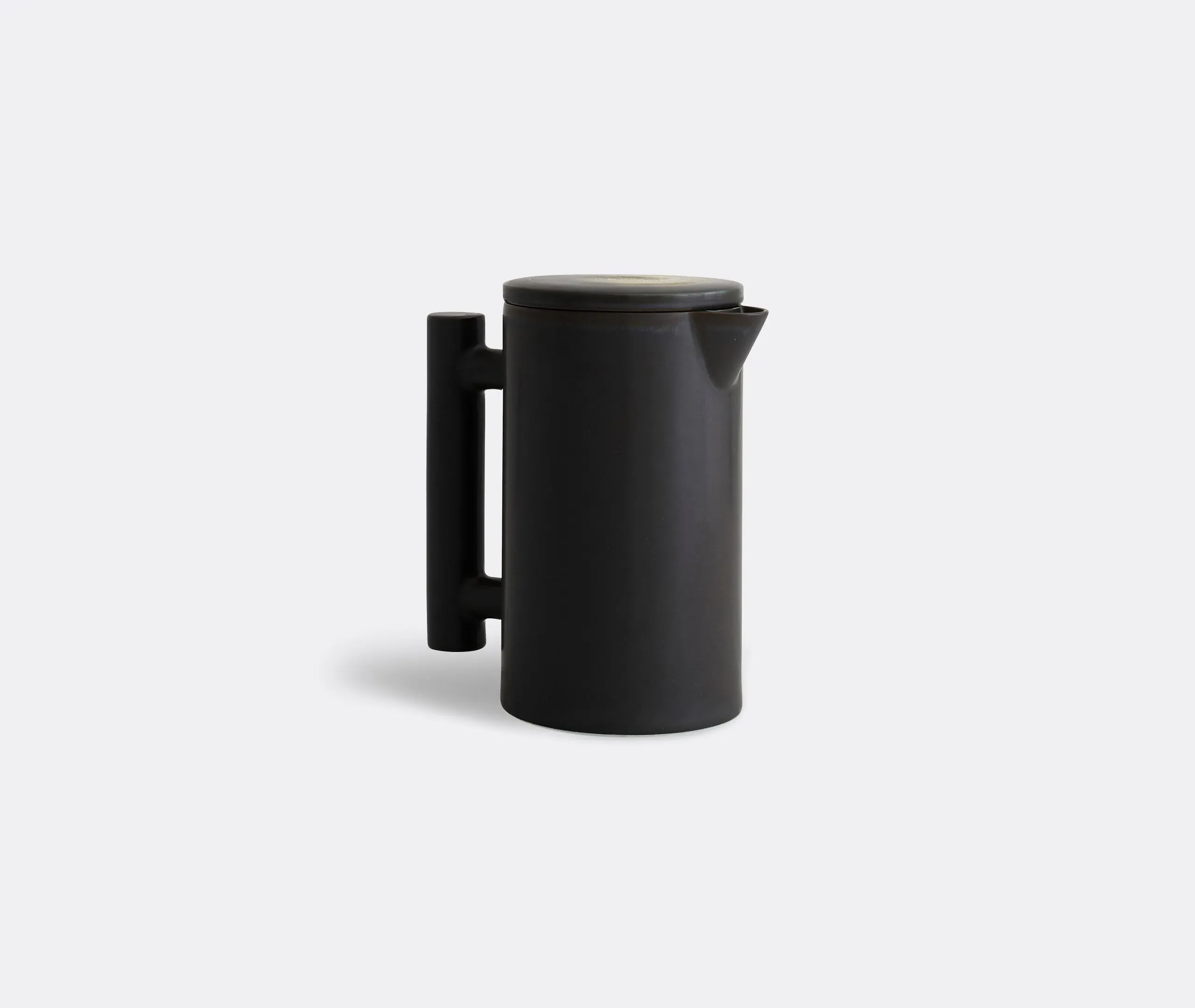 Brewing Pot with Double Filter - Brown, Ceramic image