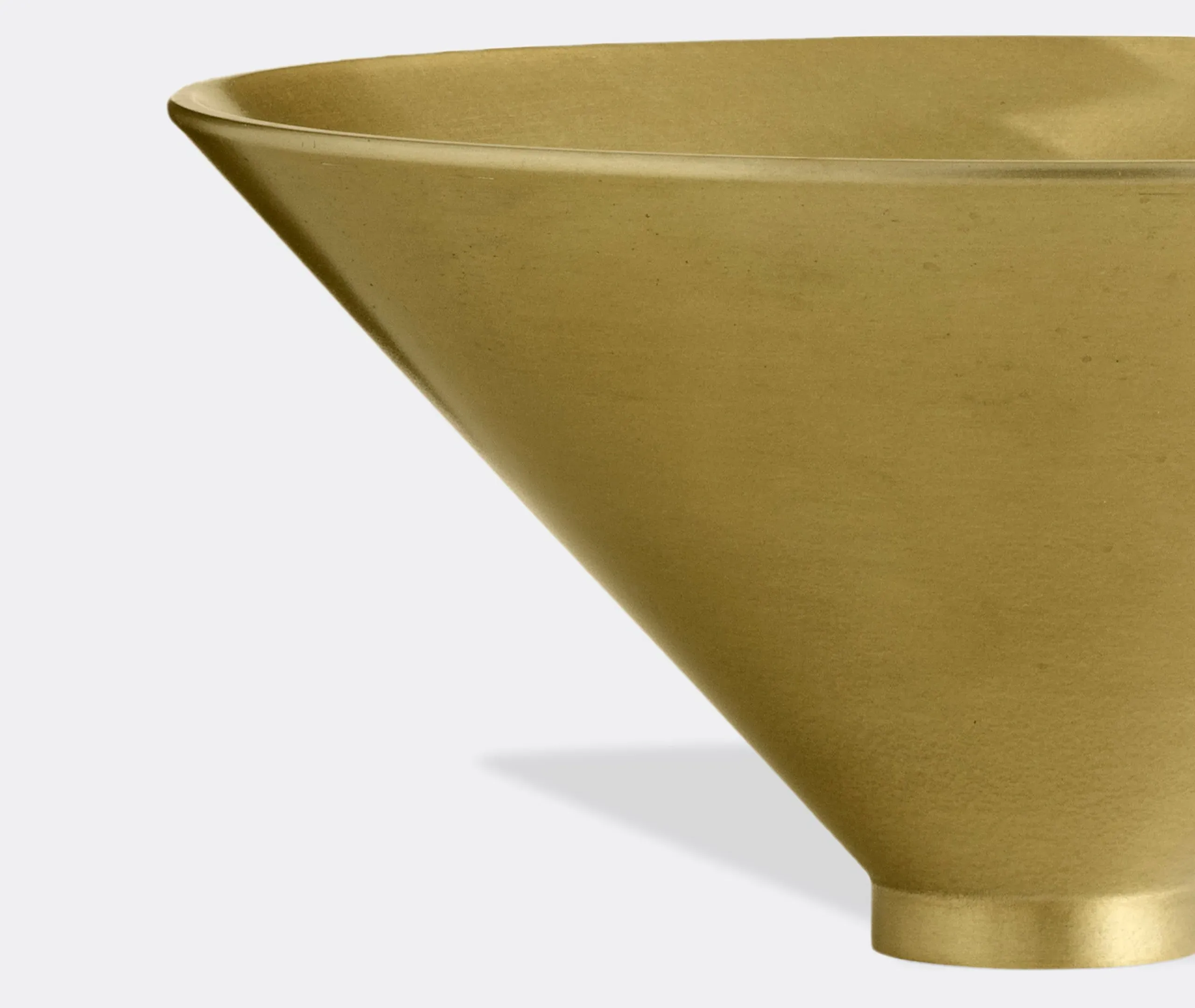 Conical Serving Bowl - Brass, Aluminum