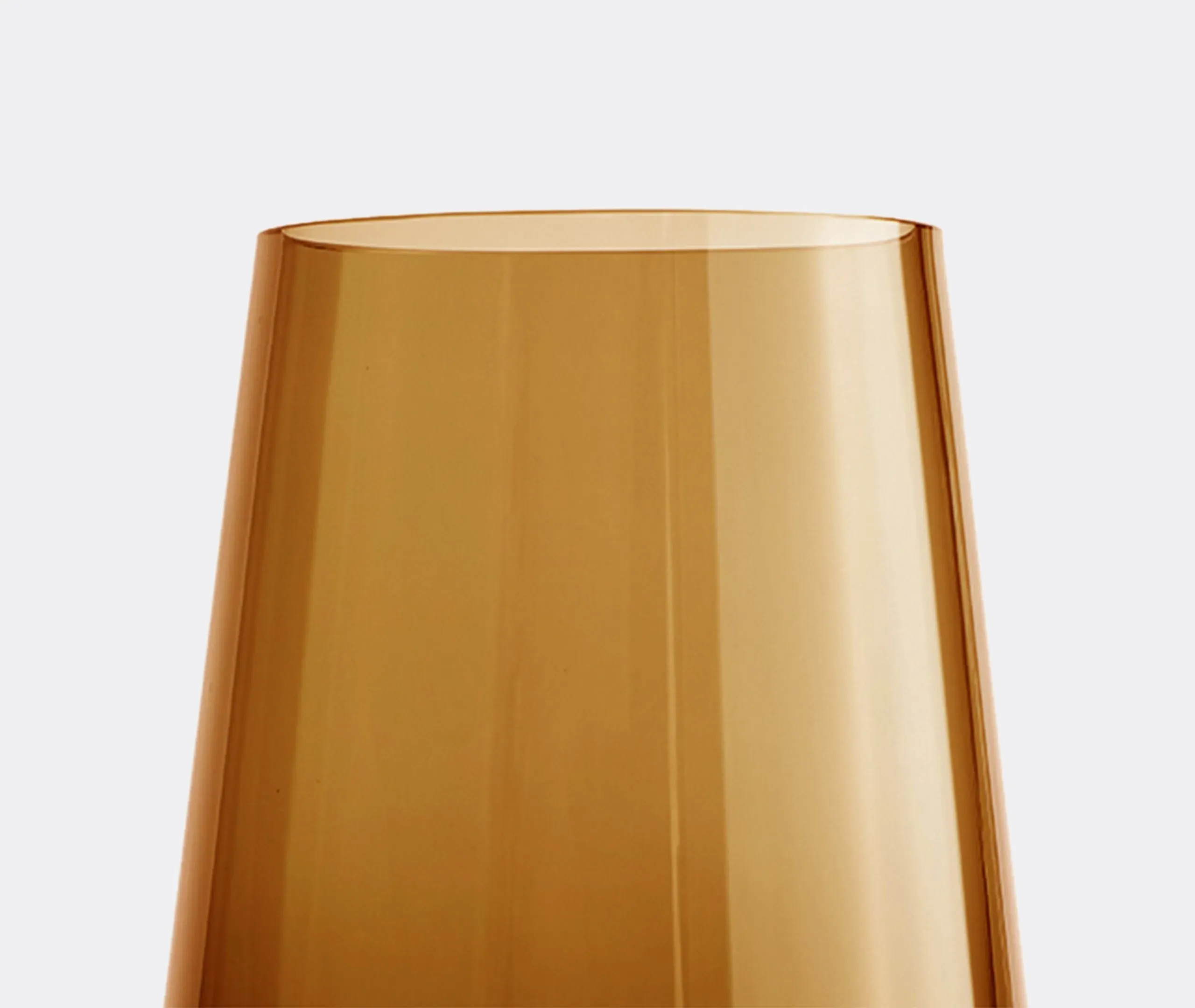 Echasse Small Vase - Amber, Brass