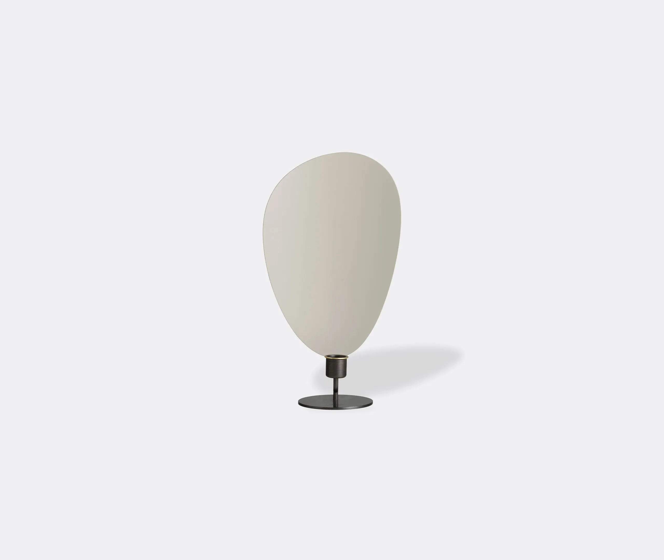 Flambeau Medium Candleholder - Grey, Bronze Brass image