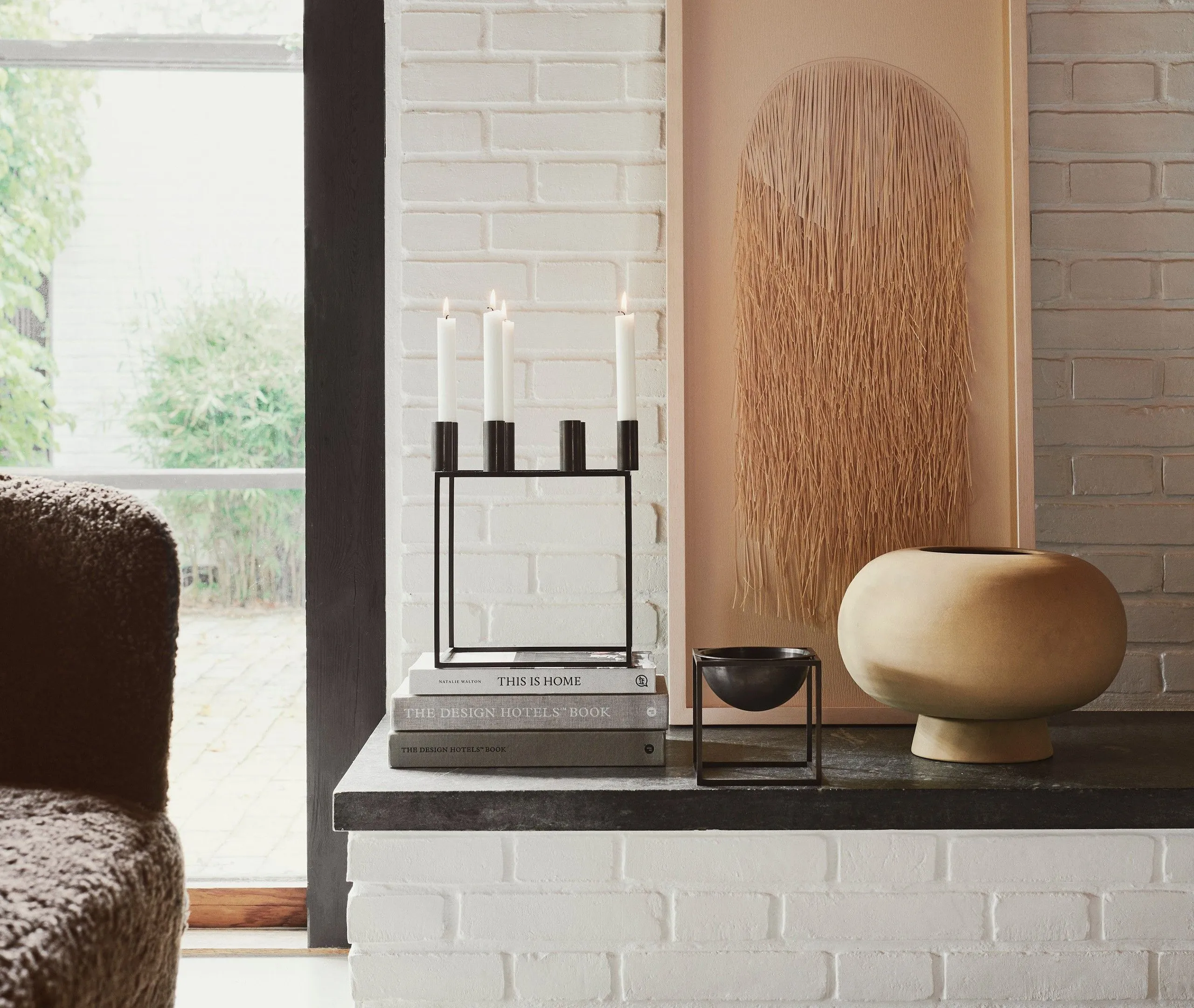 Kubus 8 Candleholder - Black