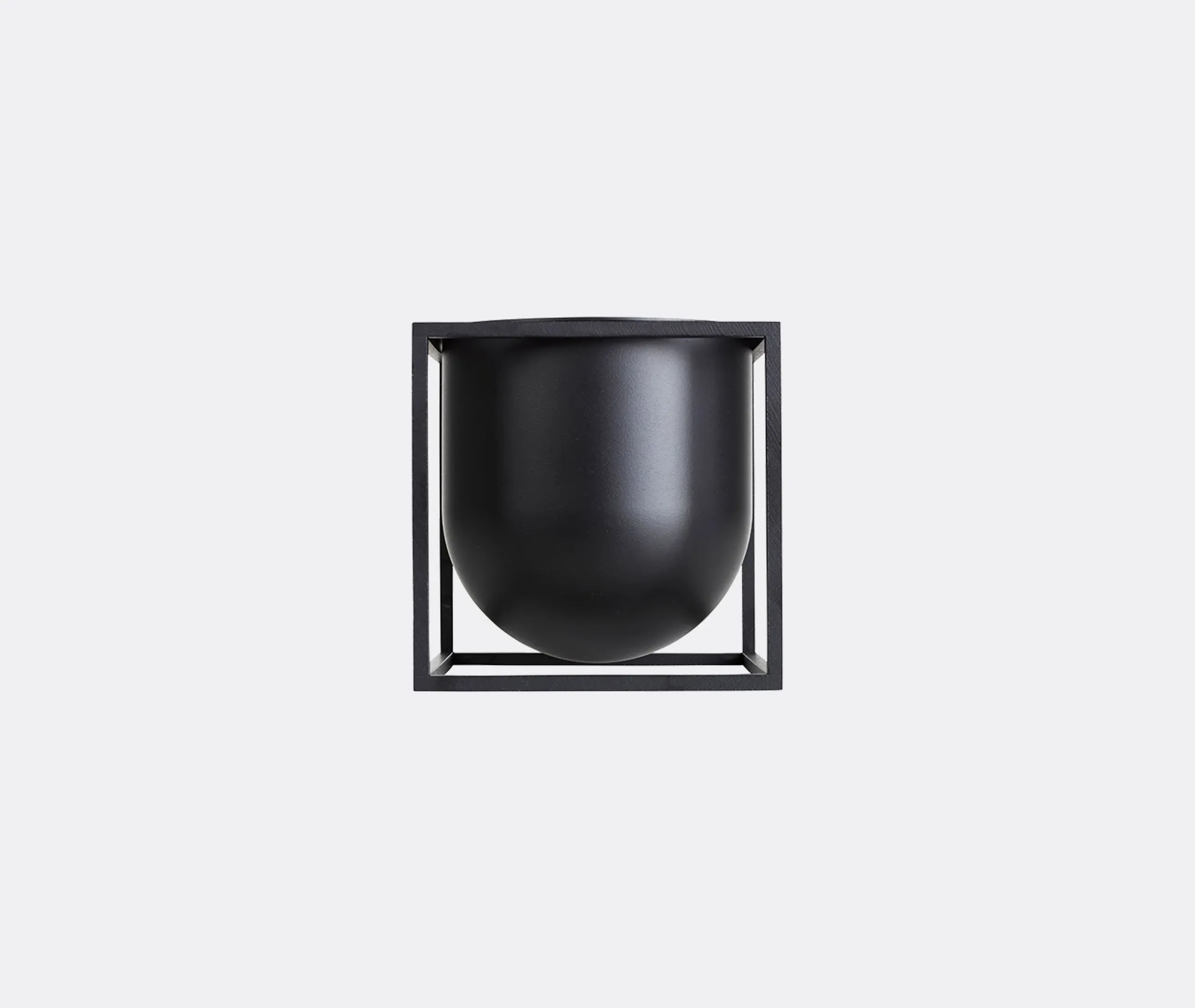 Kubus Flowerpot 14 Container - Black