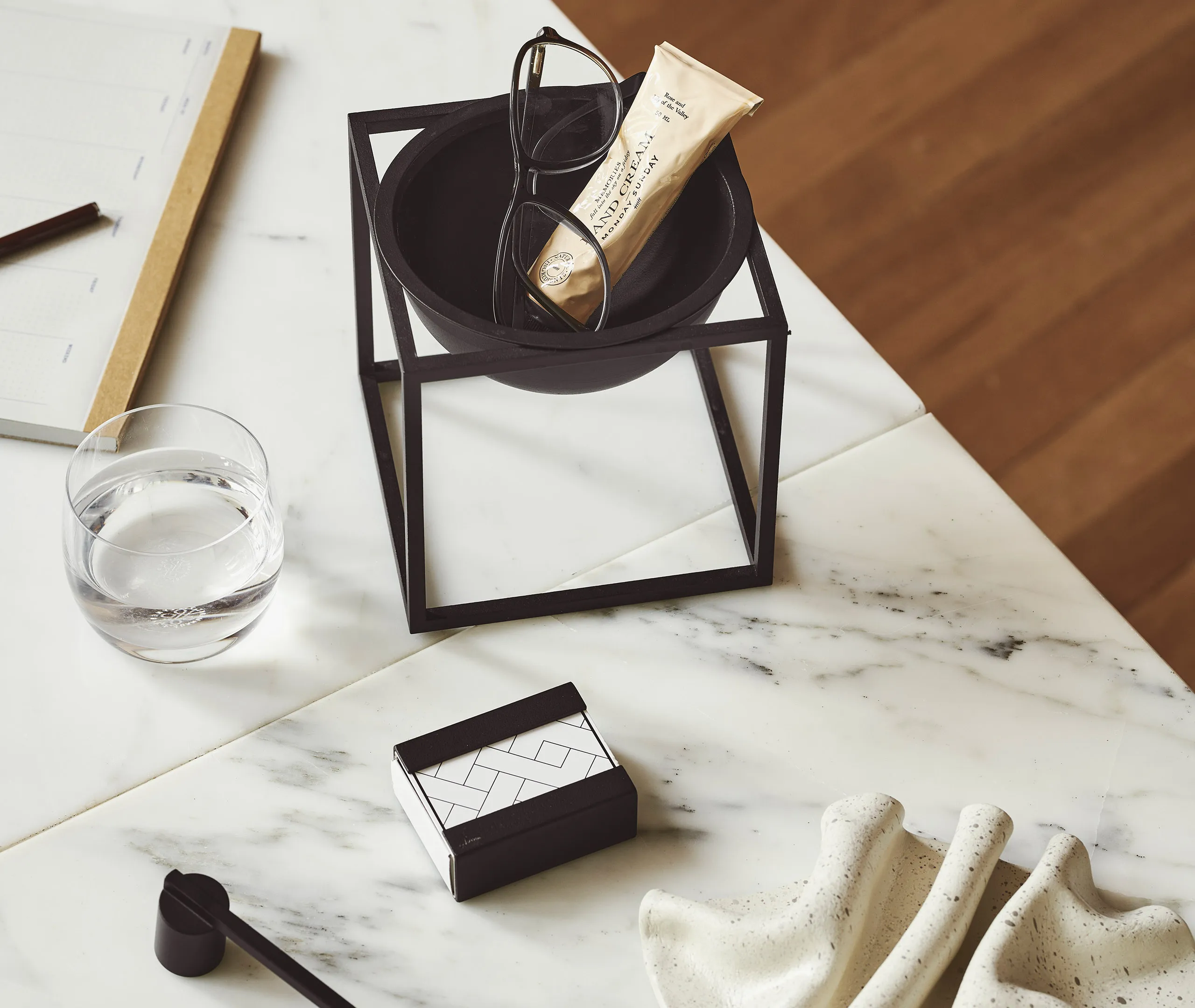 Kubus Small Bowl - Black, Metal