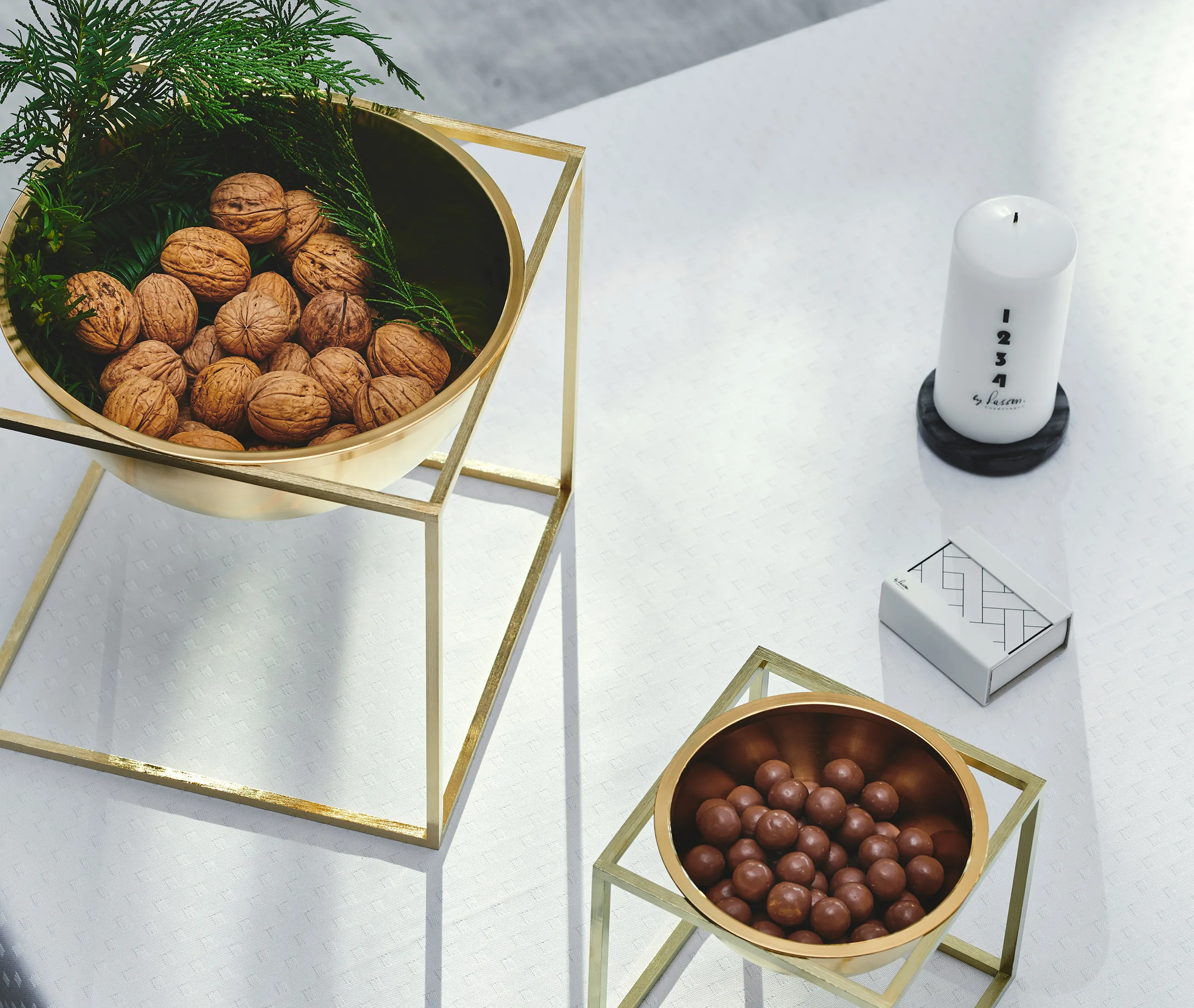 Kubus Small Bowl - Gold, Metal