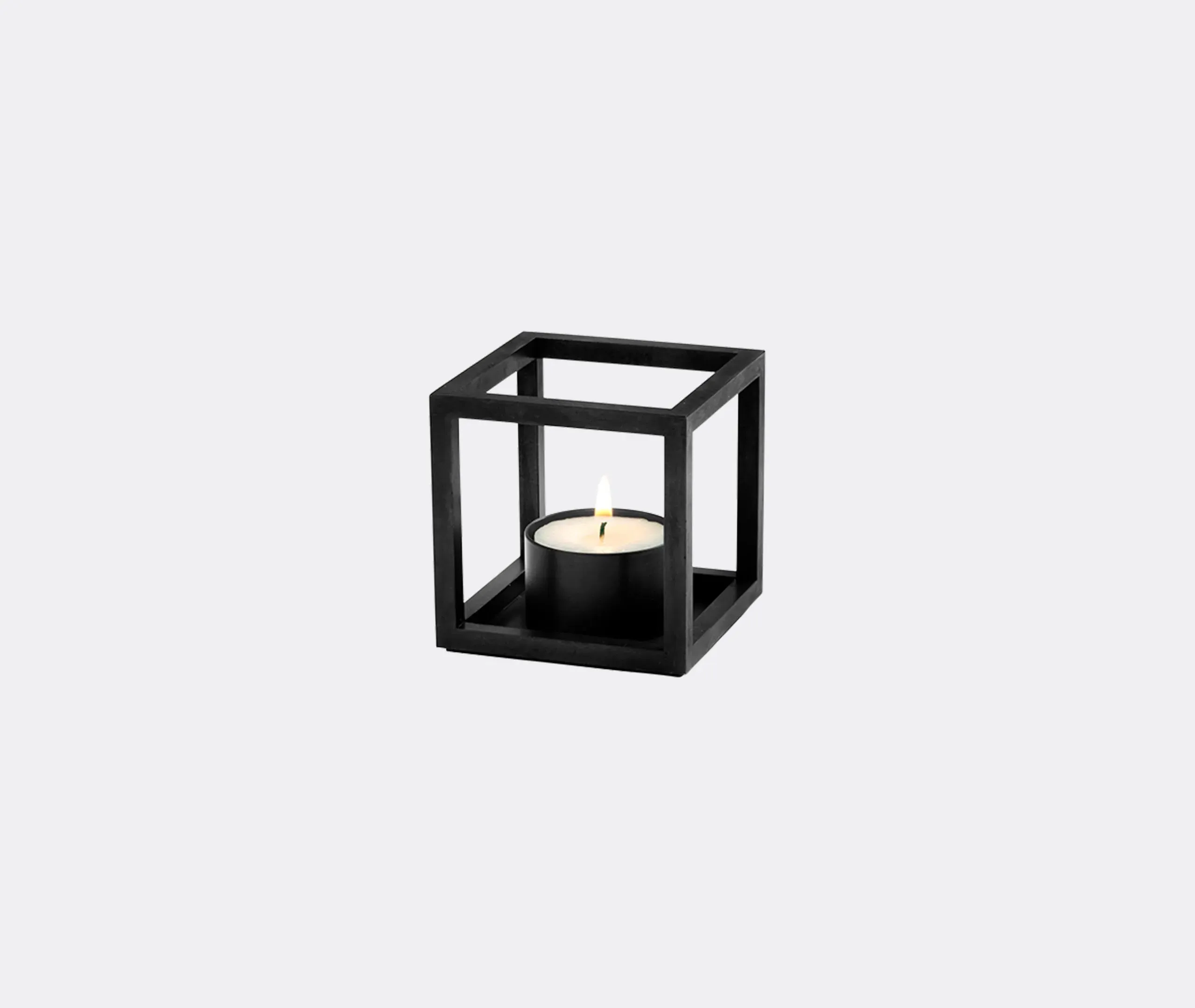 Kubus T Tealight Holder - Black