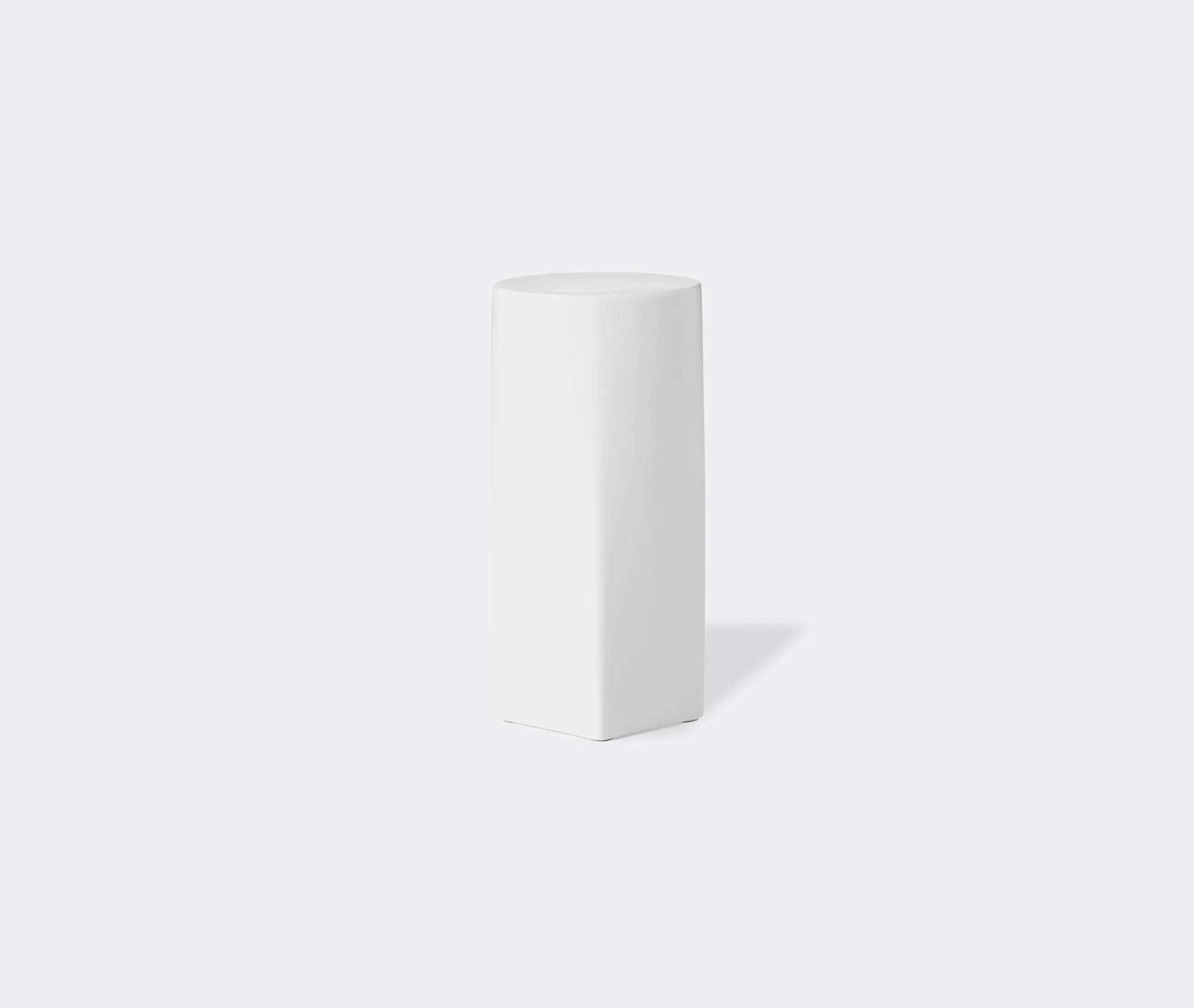 LED Flameless Candle with Dimmer - White, Bone China