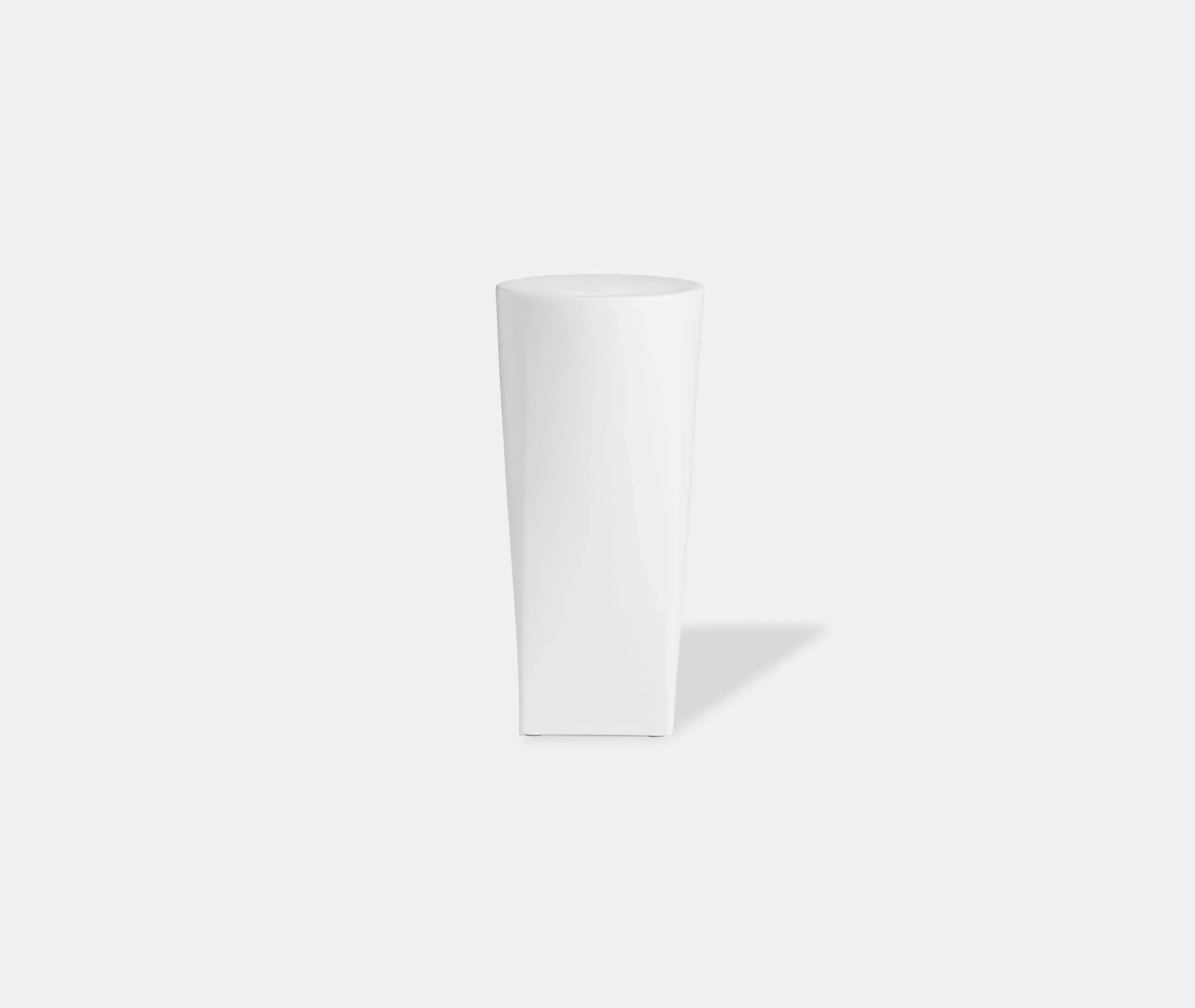 LED Flameless Candle with Dimmer - White, Bone China