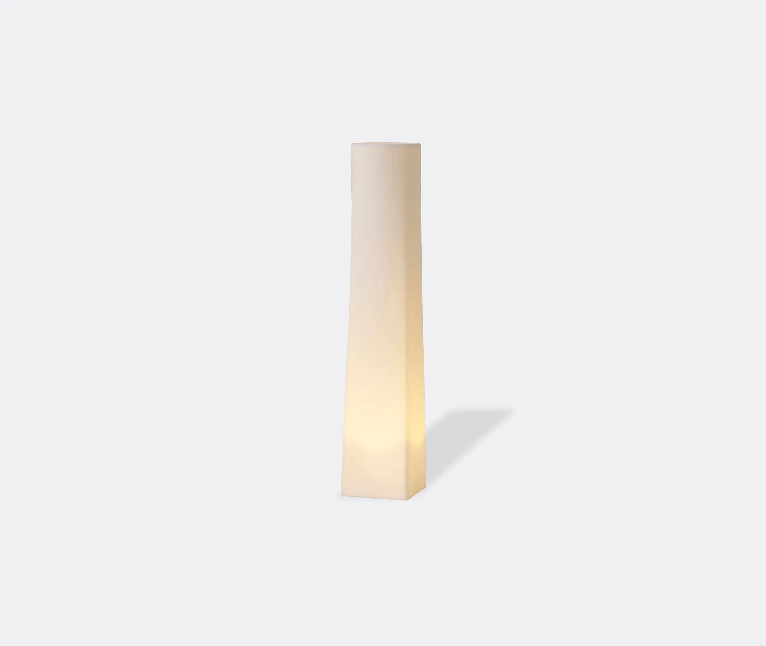 LED Flameless Candle with Dimmer - White, Bone China