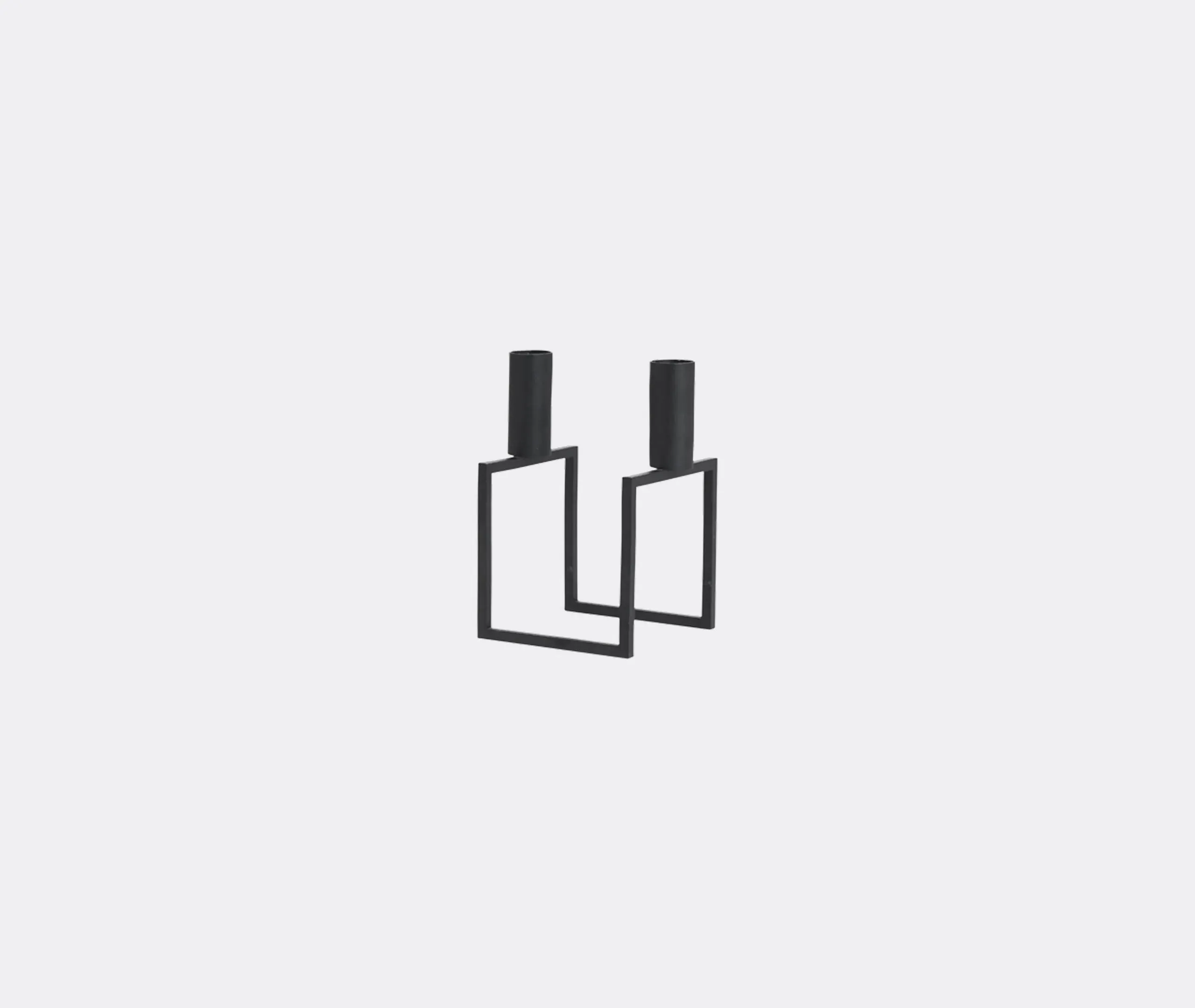Line Candleholder Set - Black, Metal image