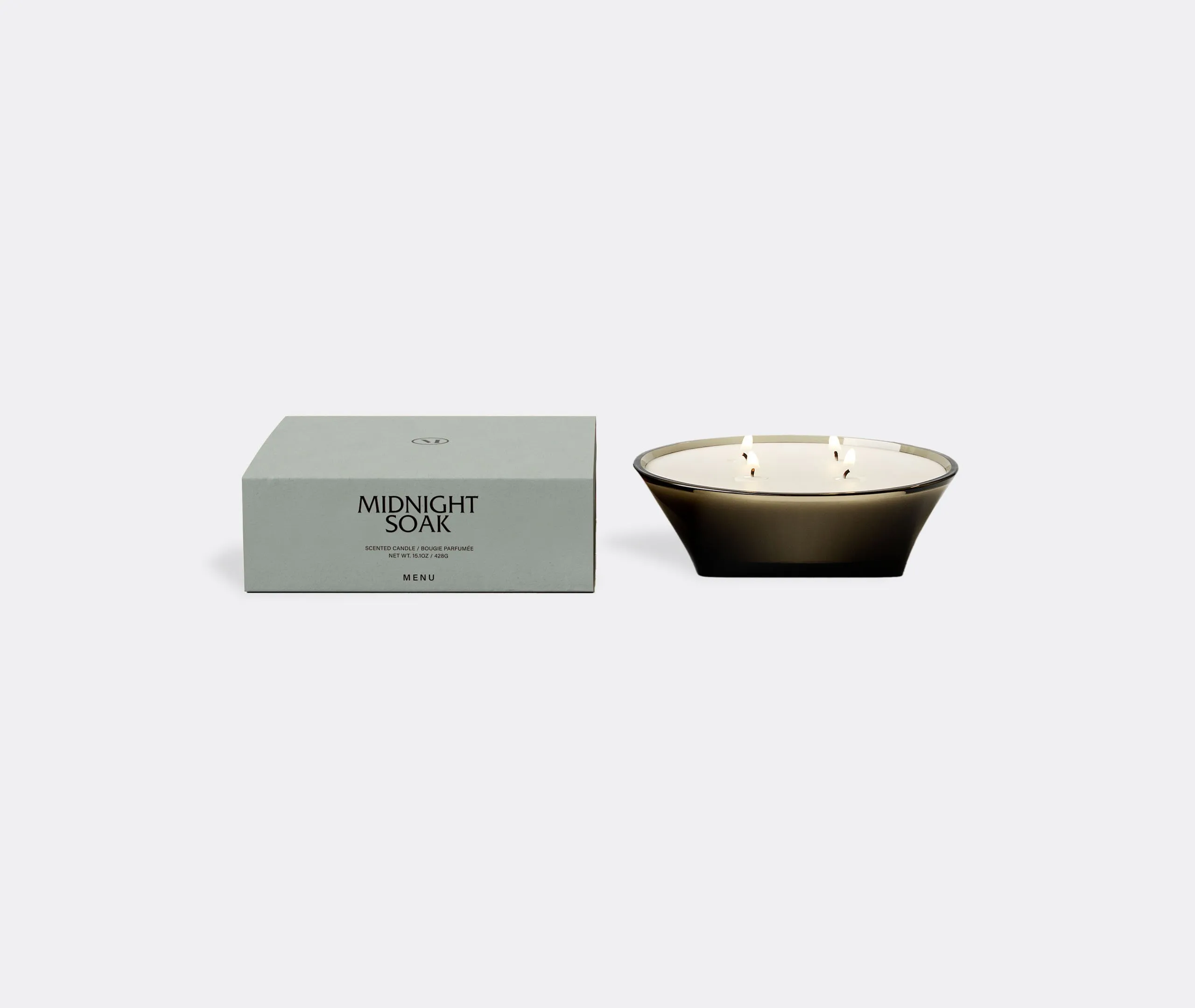 Midnight Soak Large Candle - Grey