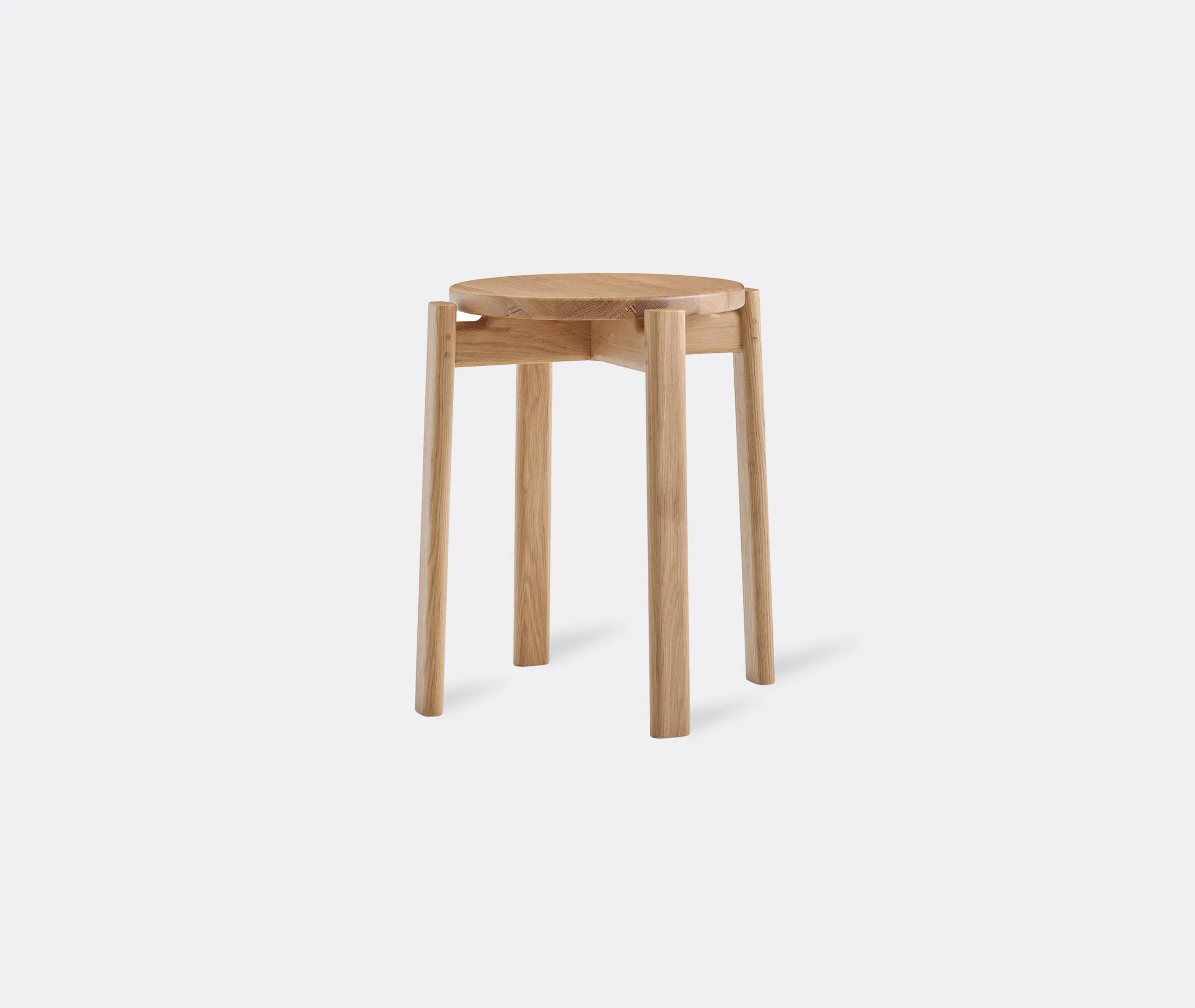 Passage Stool - Natural Oak, Solid Wood
