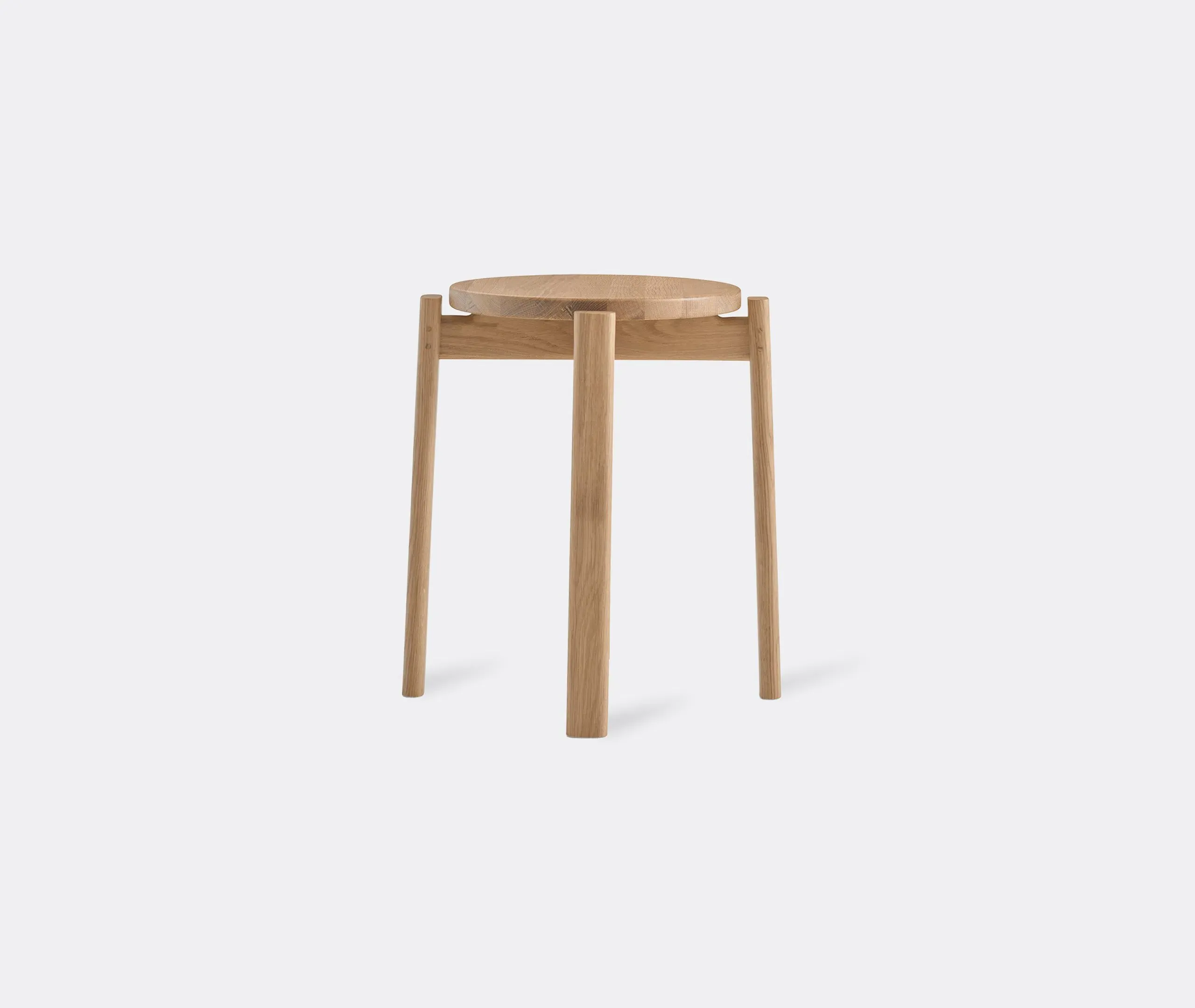 Passage Stool - Natural Oak, Solid Wood image
