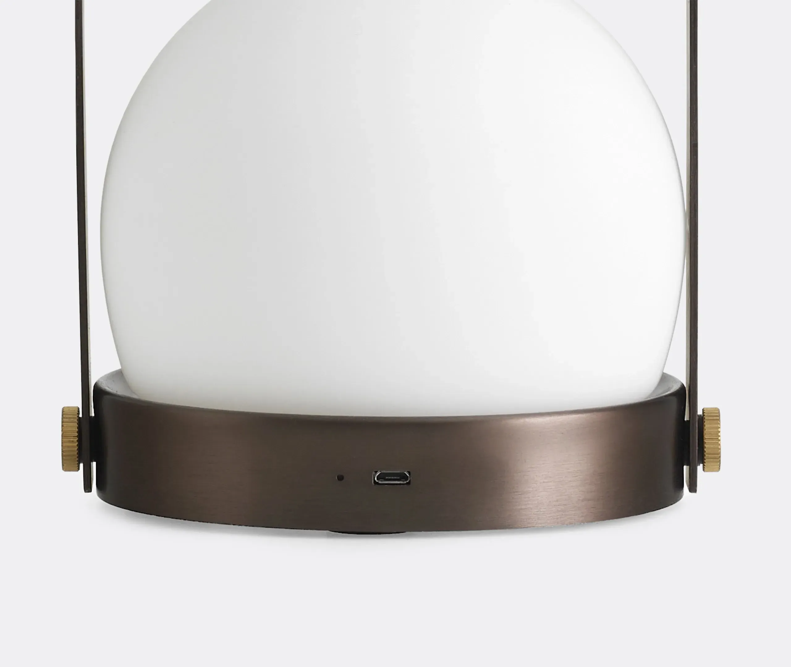 Portable Table Lamp with Handle - Brass, Metal