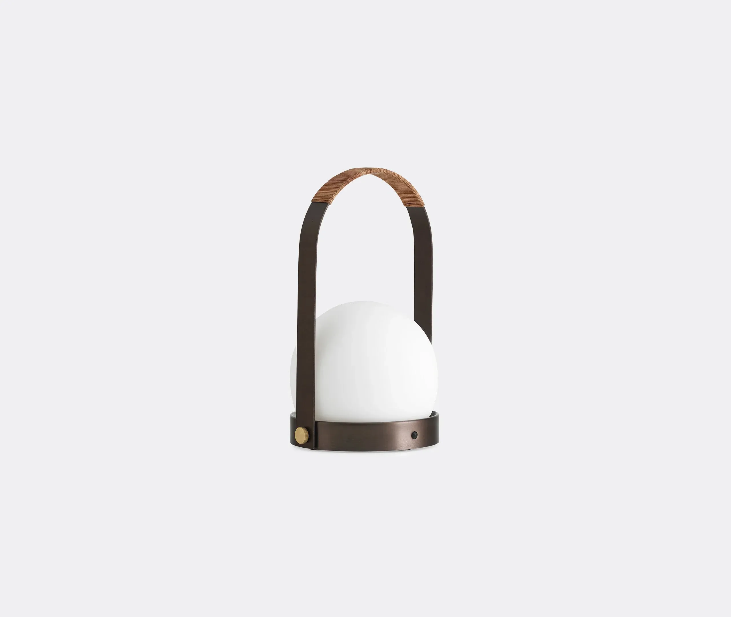 Portable Table Lamp with Handle - Brass, Metal