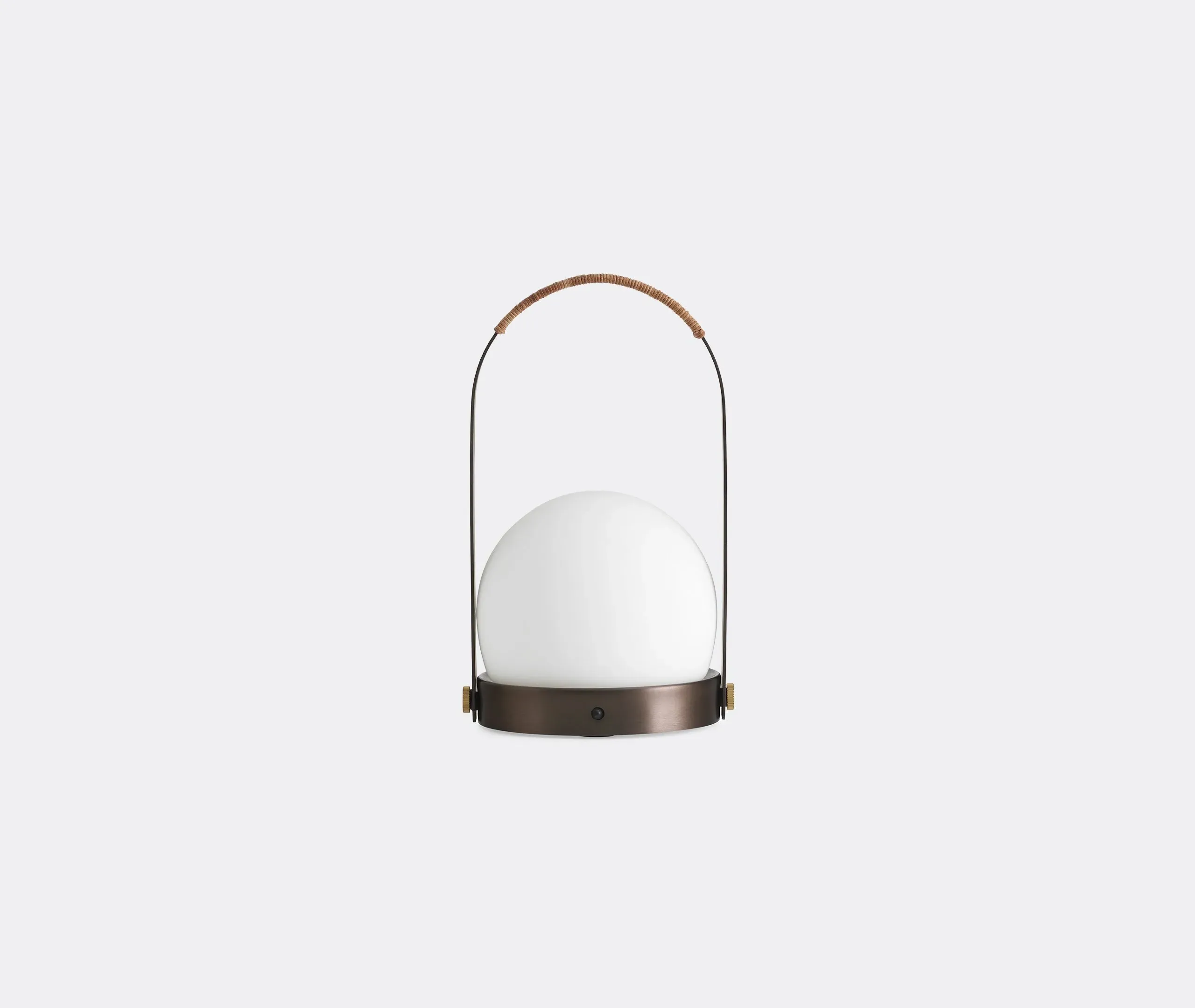 Portable Table Lamp with Handle - Brass, Metal image