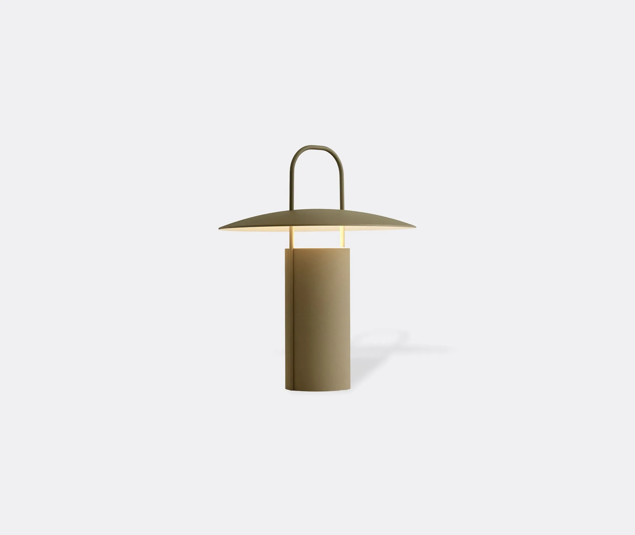 Ray Portable Table Lamp - Dusty Green, Aluminum