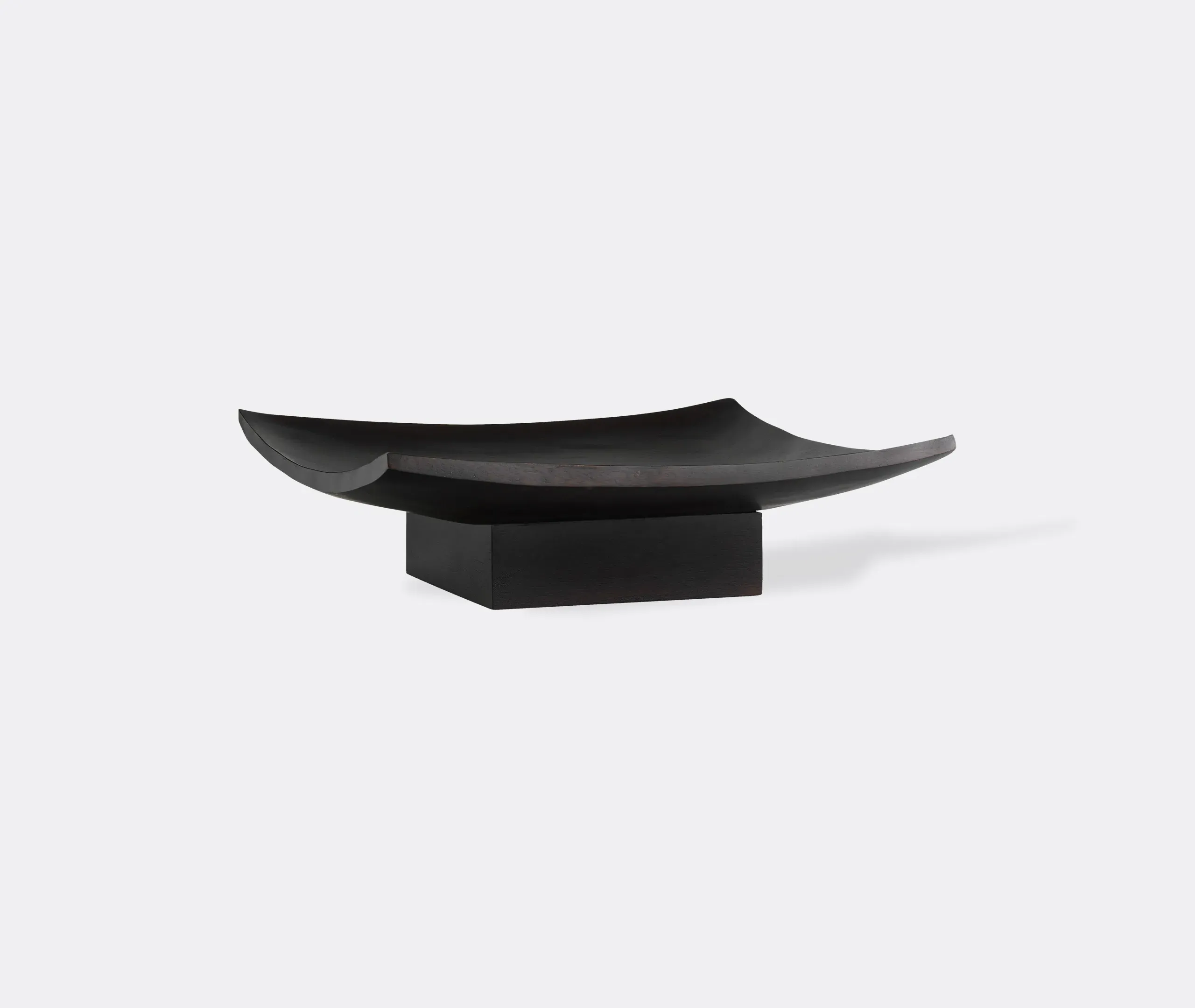 Relevé Platter - Black, Acacia Wood