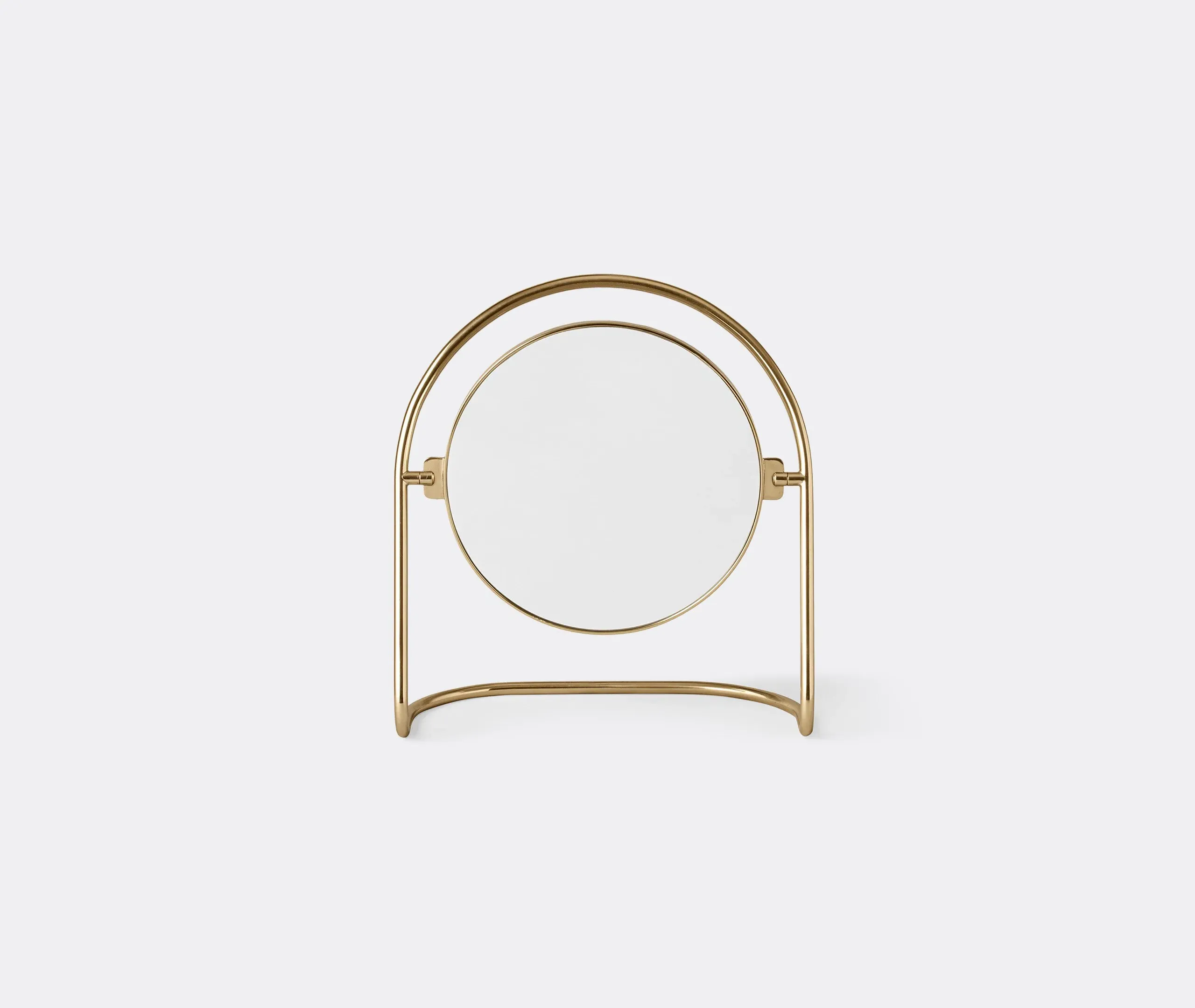 Round Table Mirror - Polished Brass image