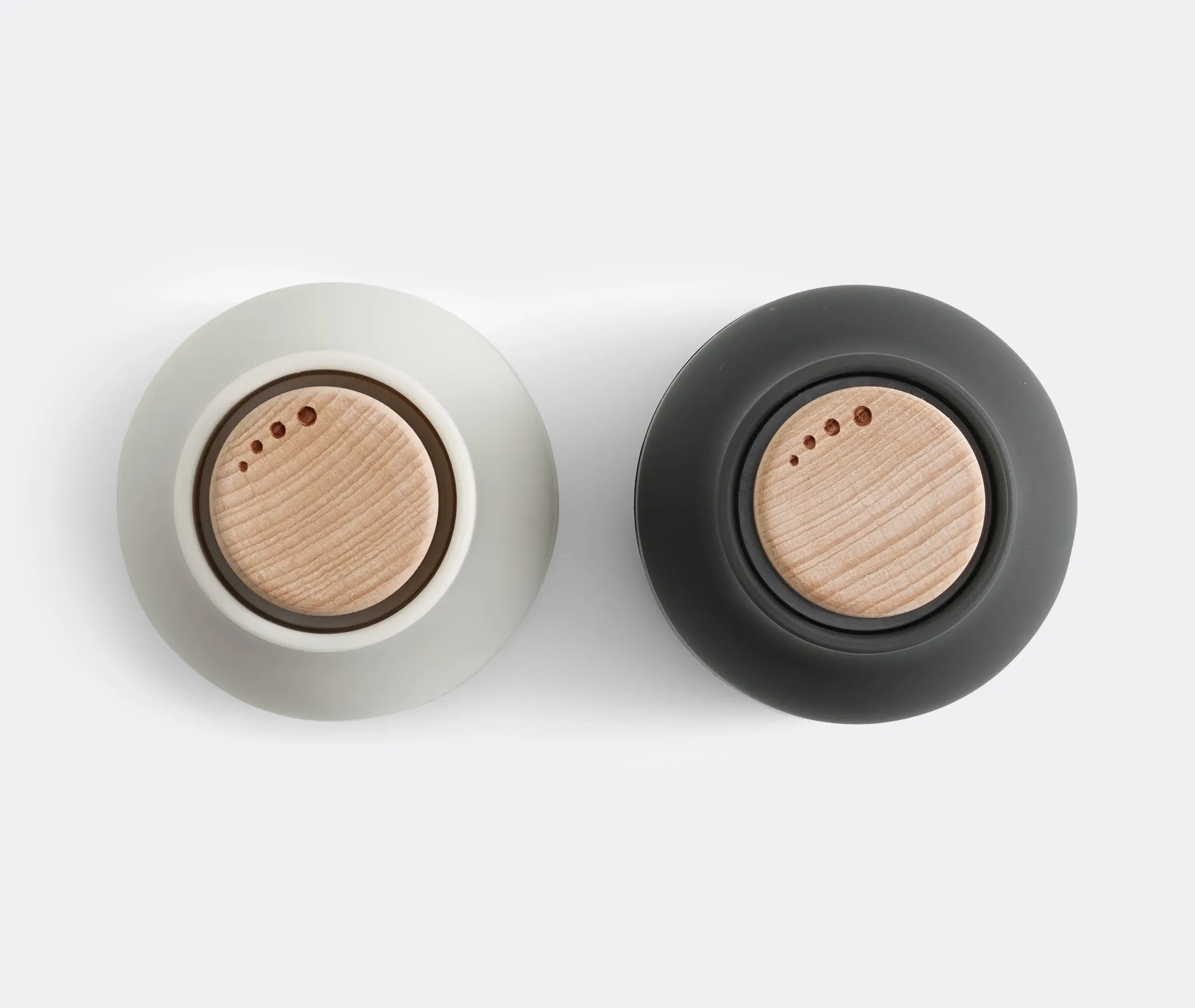 Set of 2 Spice Grinders - Ash, Ceramic