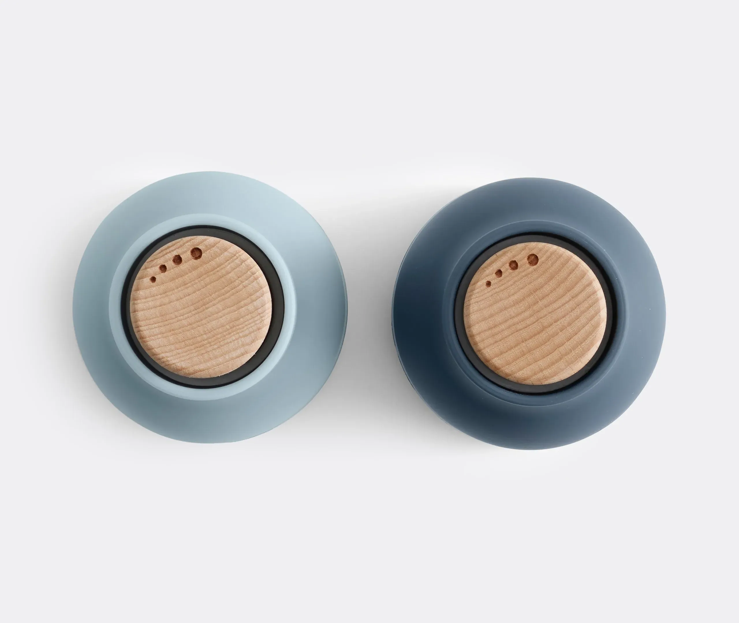 Set of 2 Spice Grinders - Blue, Ceramic
