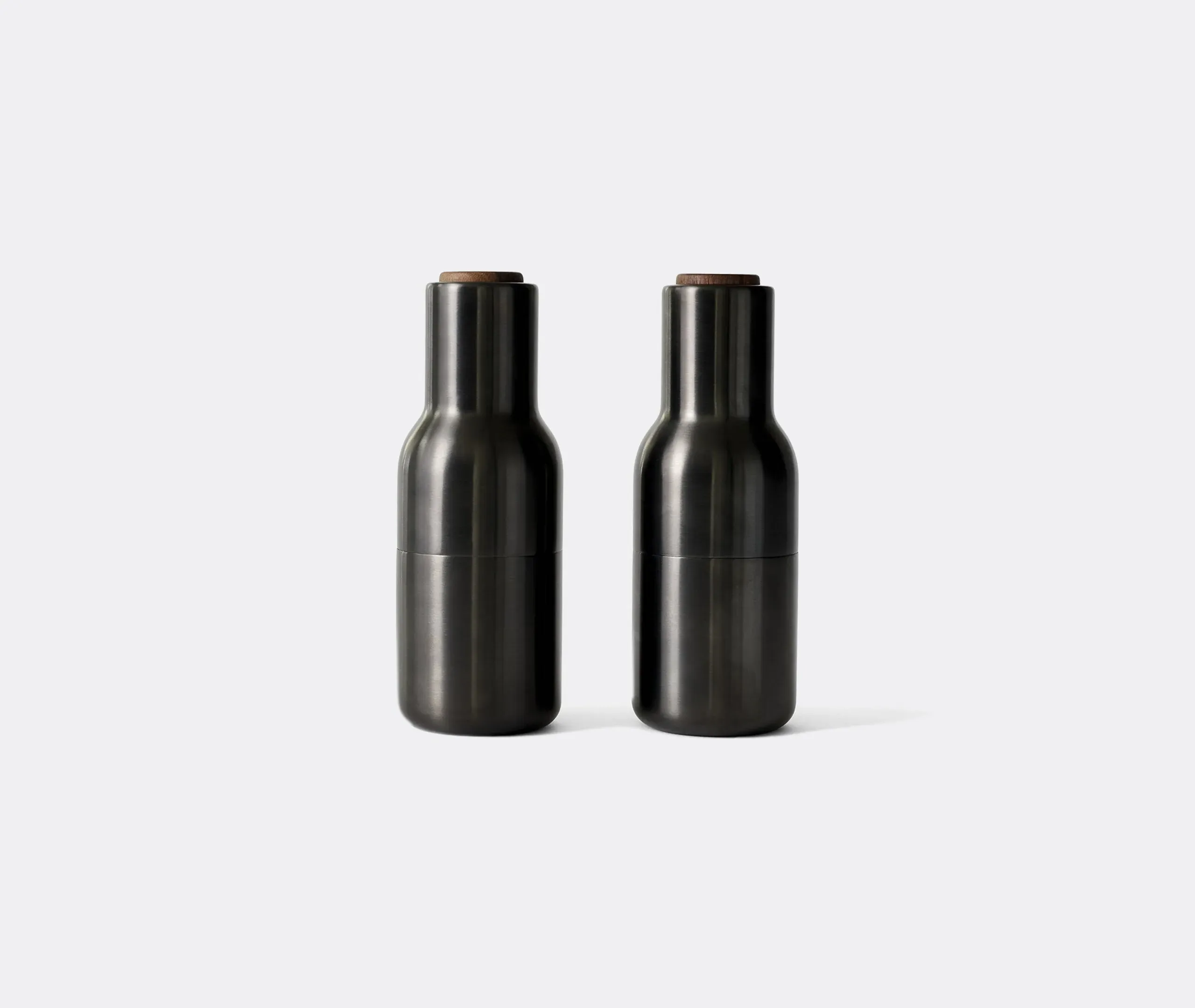 Set of 2 Spice Grinders - Brass, Ceramic
