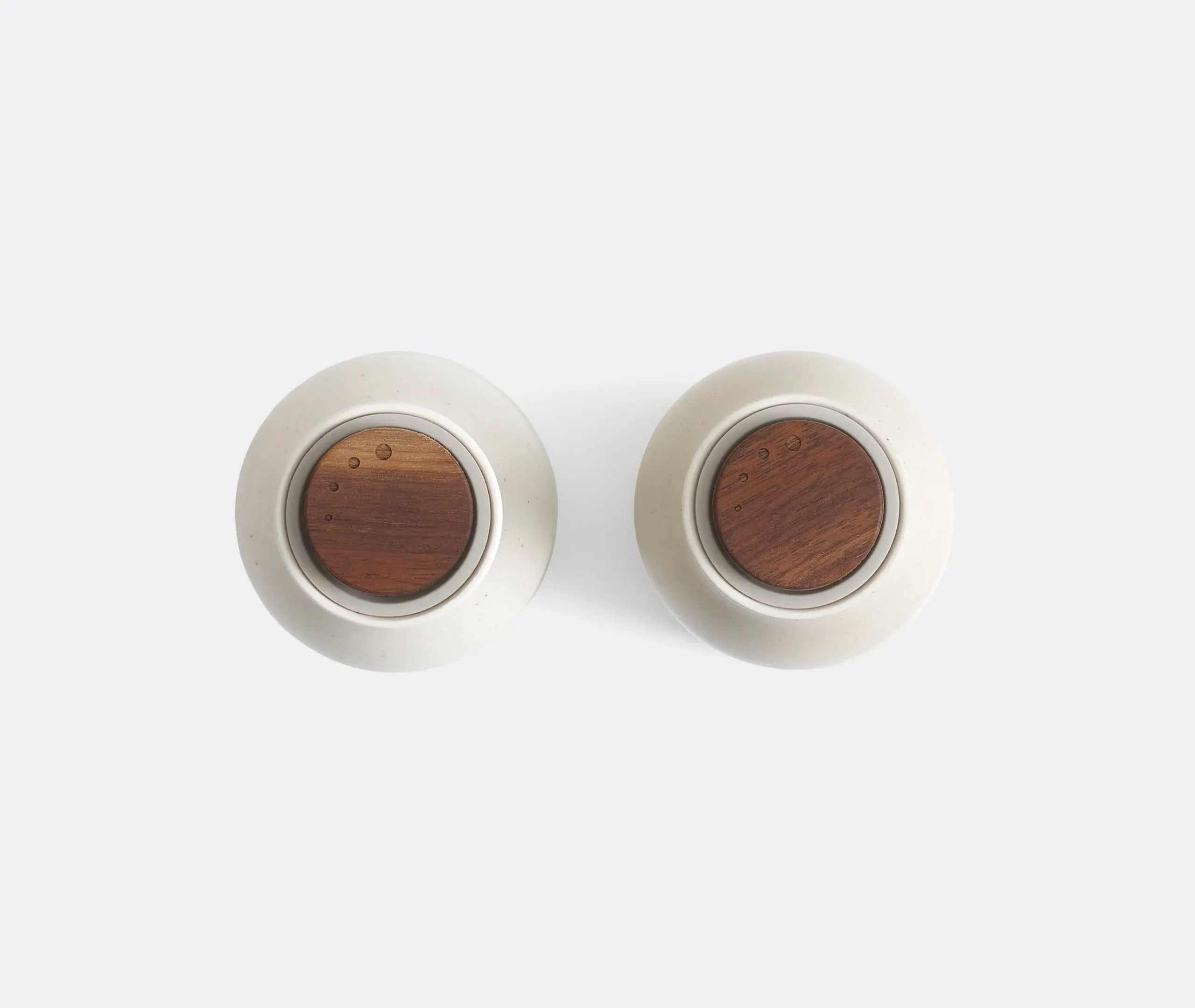Set of 2 Spice Grinders - Sand, Stoneware