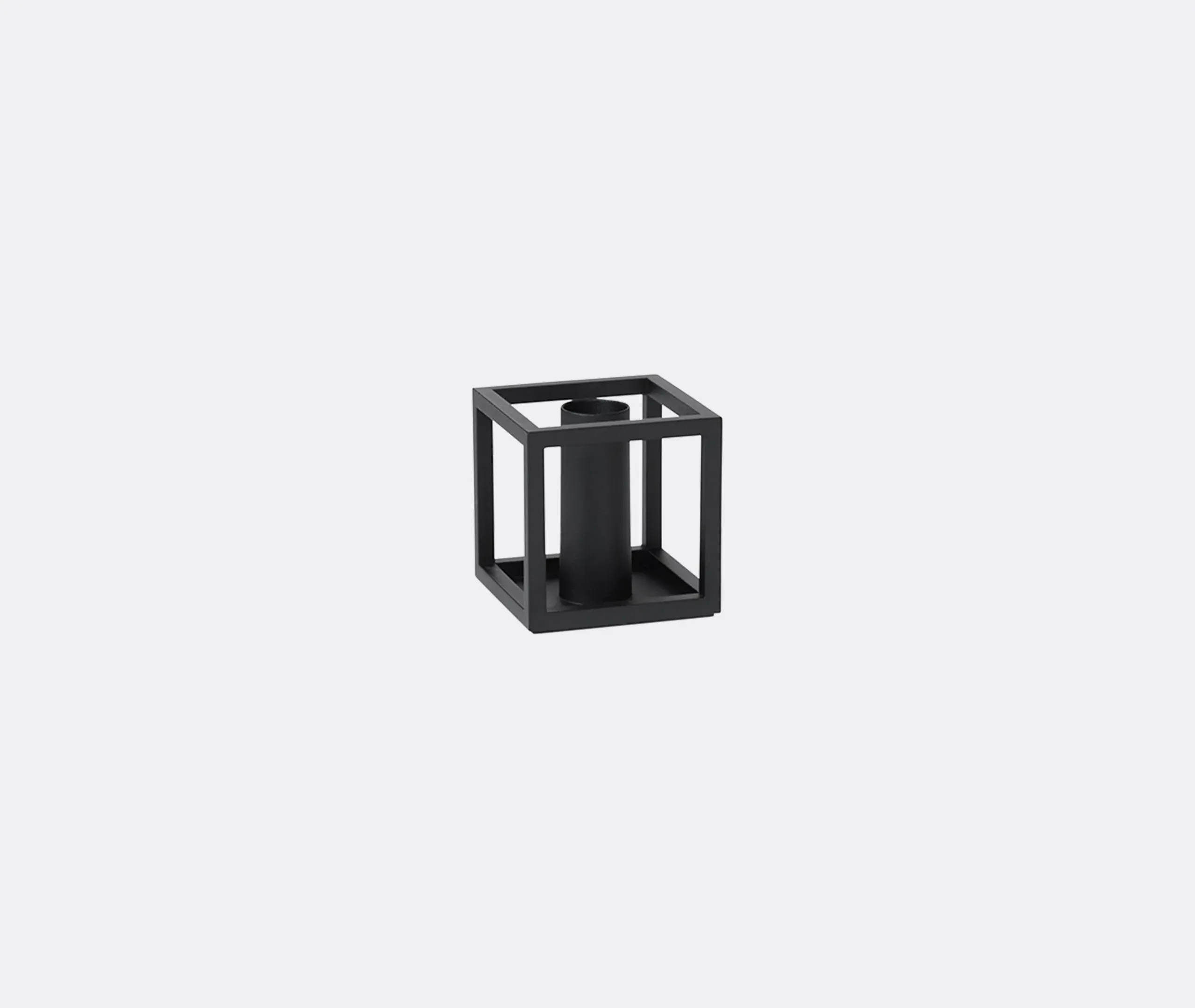 Single Candleholder - Black, Metal