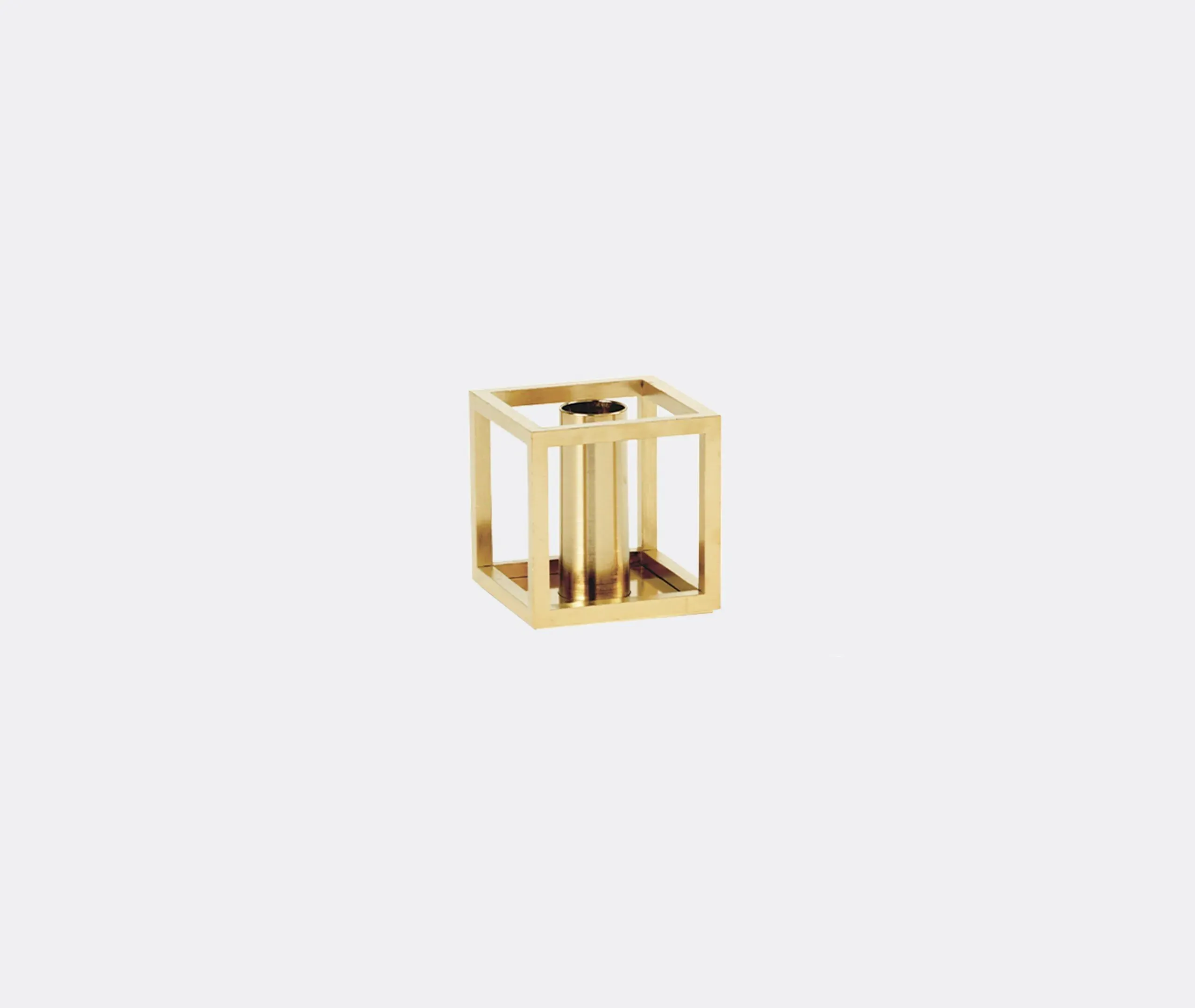 Single Candleholder - Gold, Plated Metal