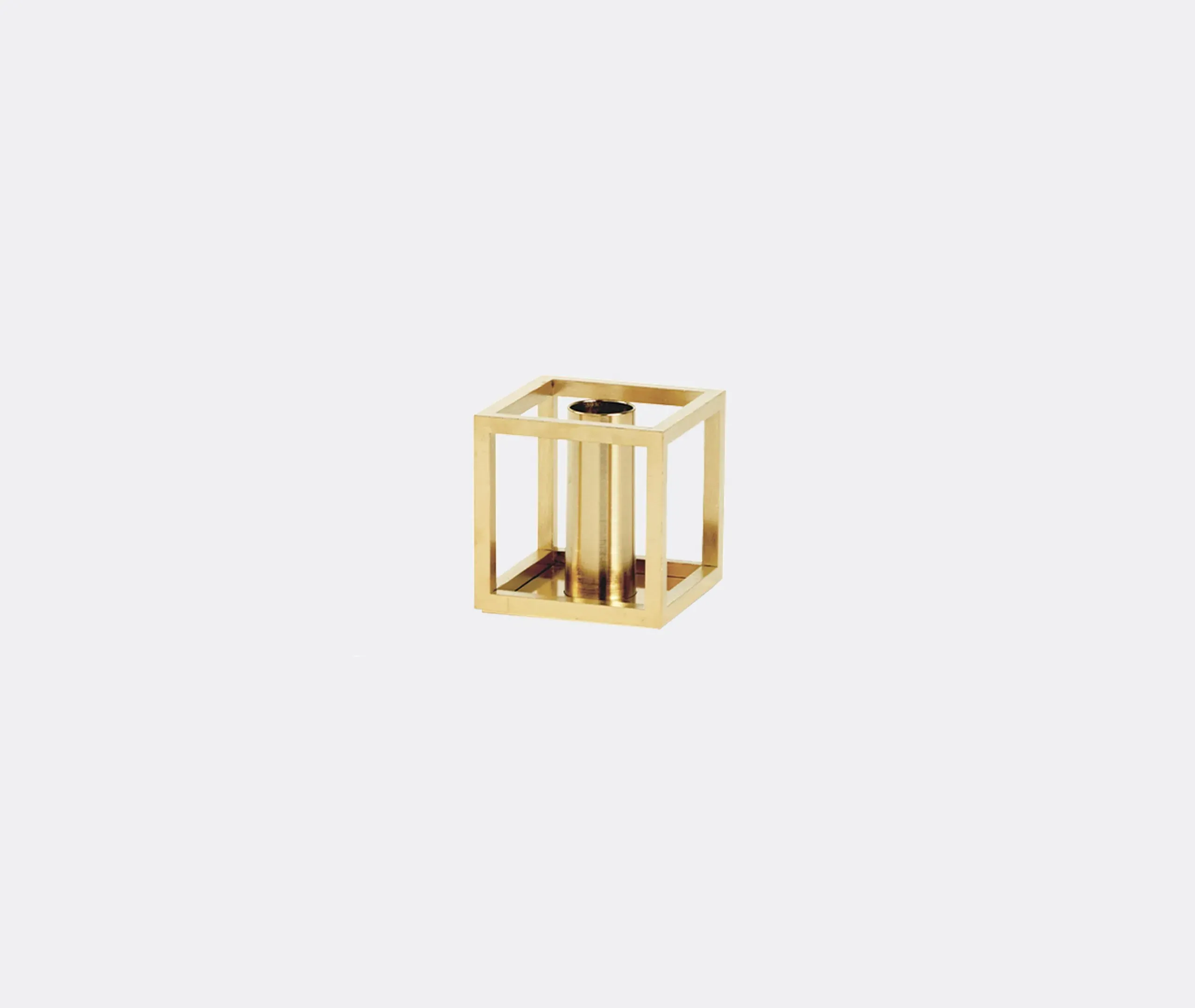 Single Candleholder - Gold, Plated Metal