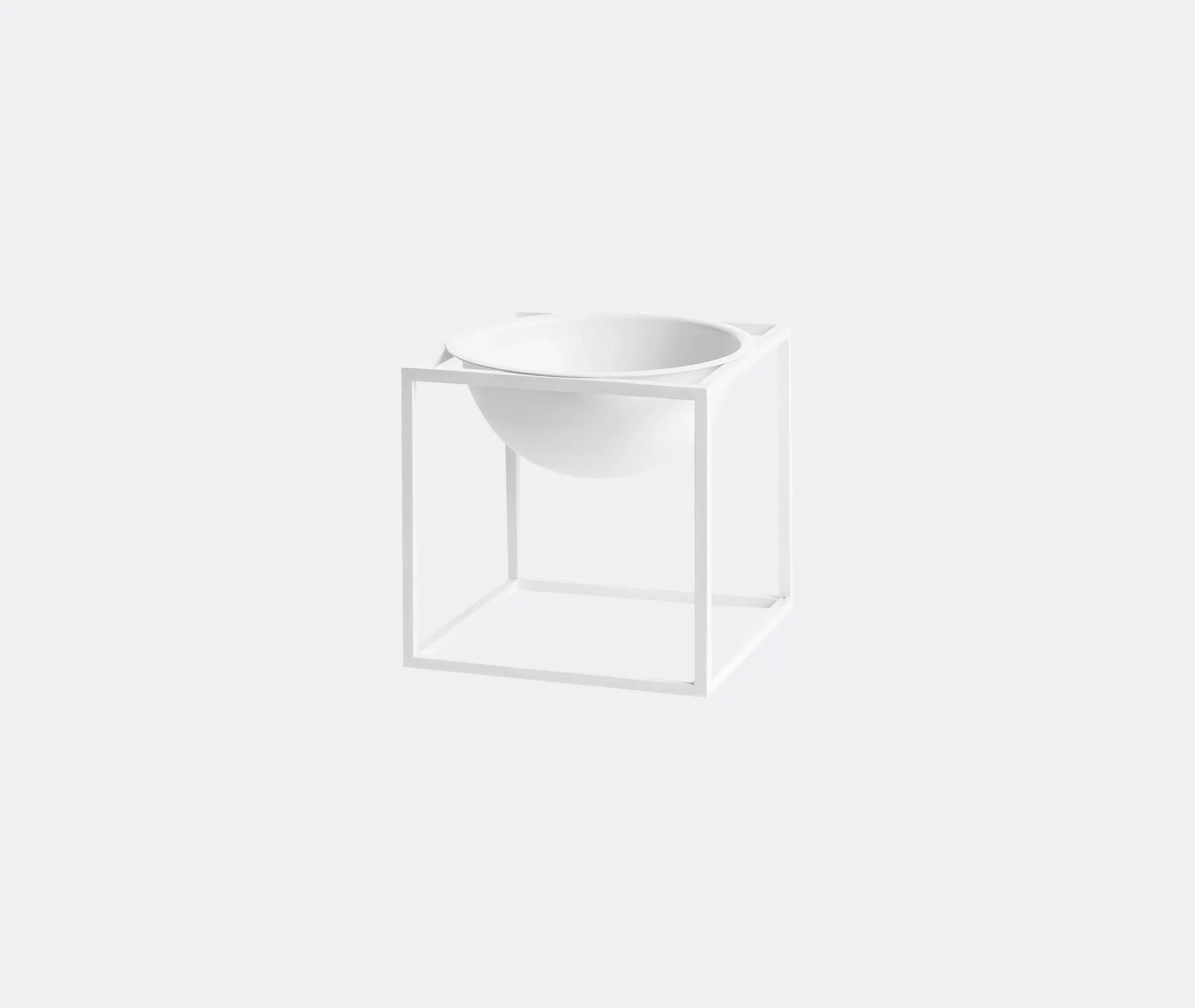 Small Decorative Bowl - White, Metal image