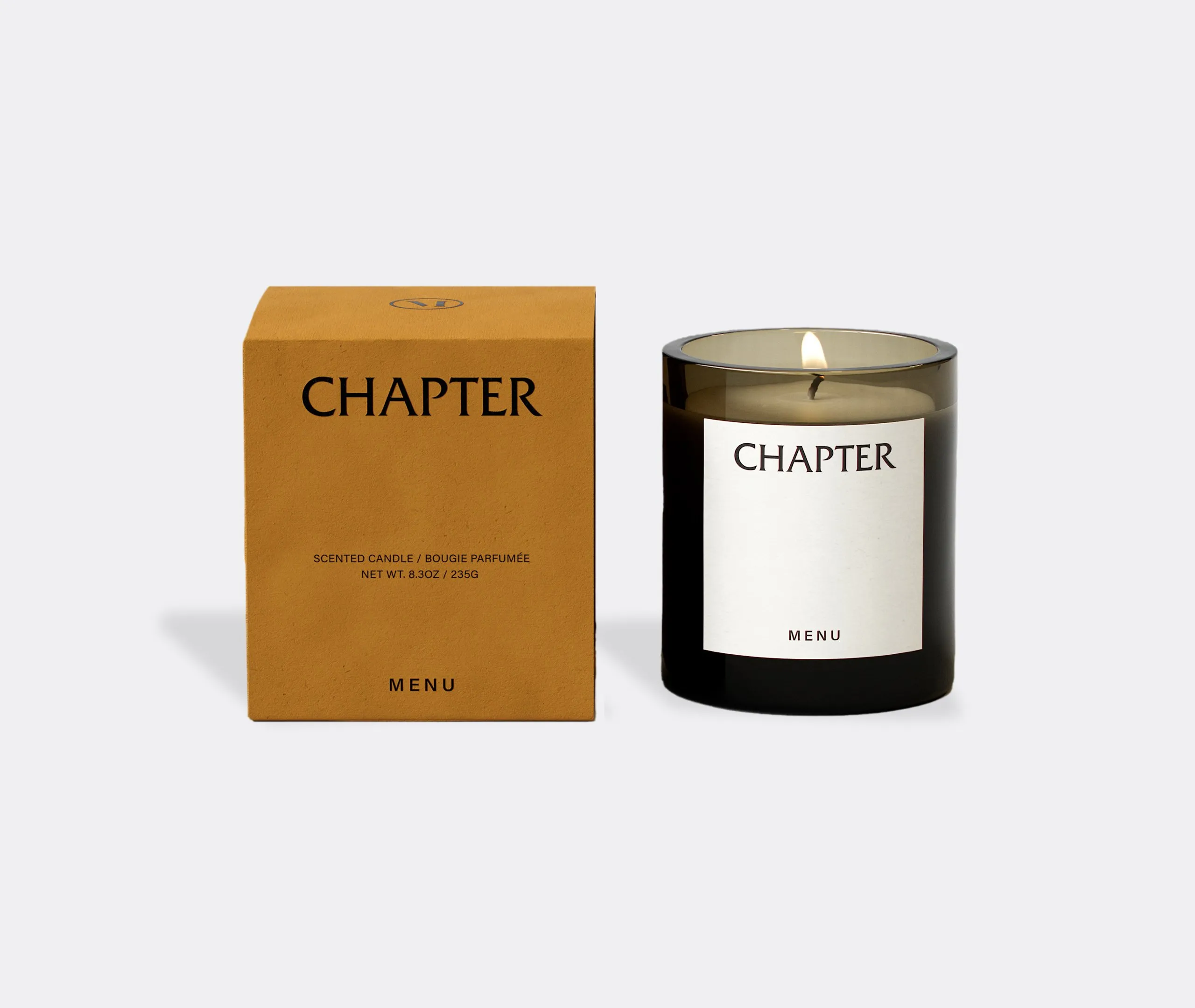 Small Scented Candle Chapter - Brown Glass