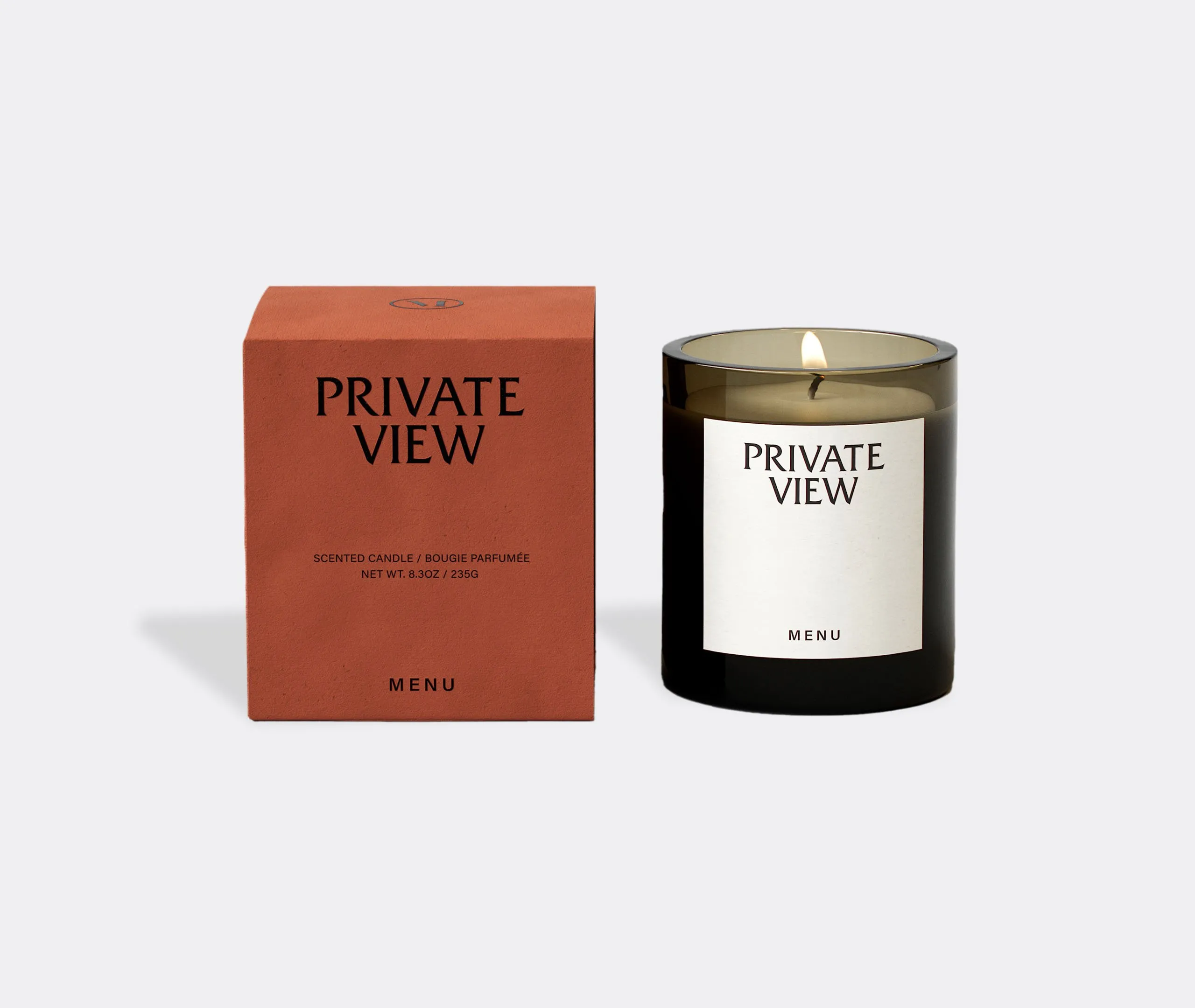 Small Scented Candle - Red, Glass